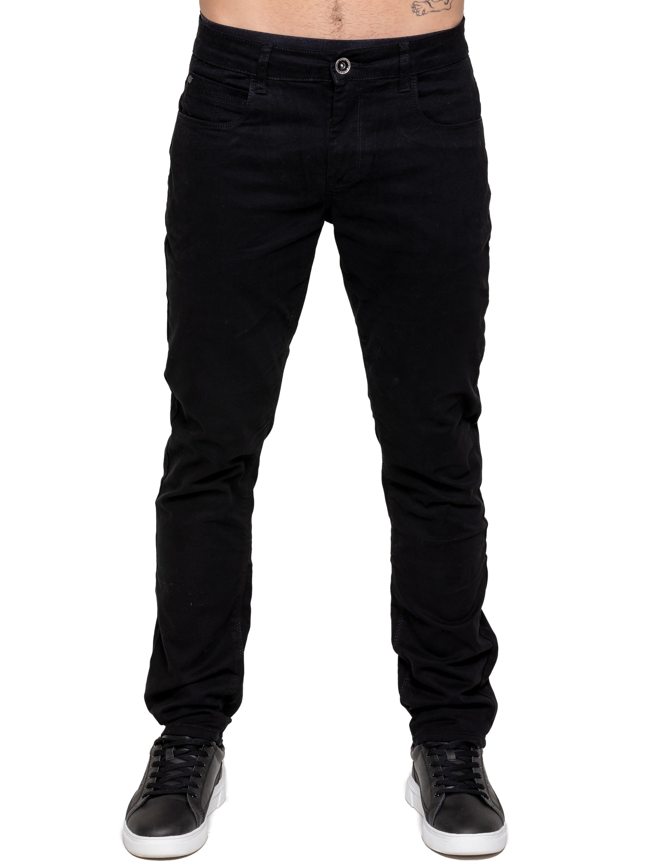 Kruze | Mens Slim Fit Stretch Chinos