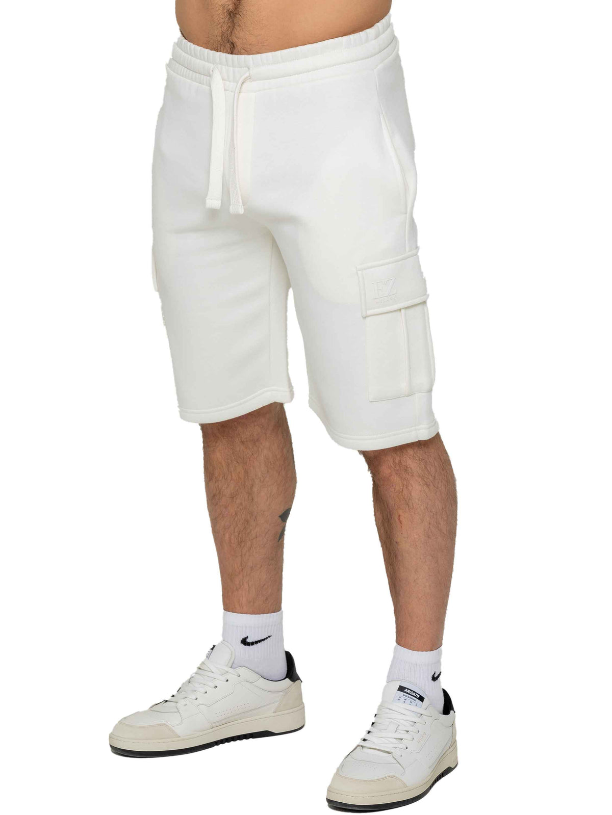 Enzo | Mens Cargo Fleece Shorts