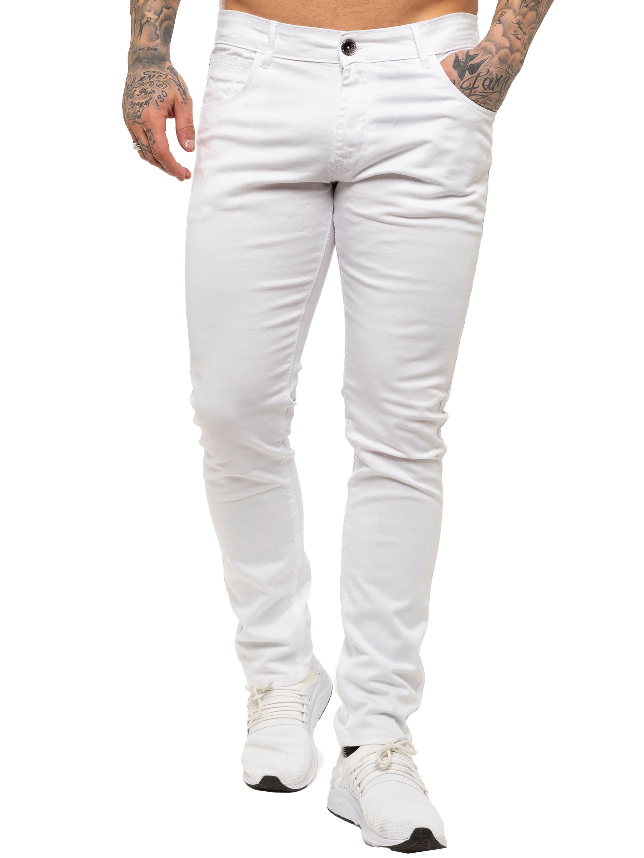 Kruze | Mens Slim Fit Stretch Chinos