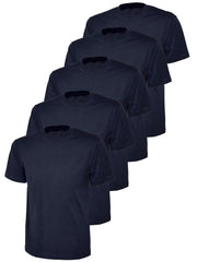Kruze | Womens Crew Neck T-Shirts (5 Pack) - Navy