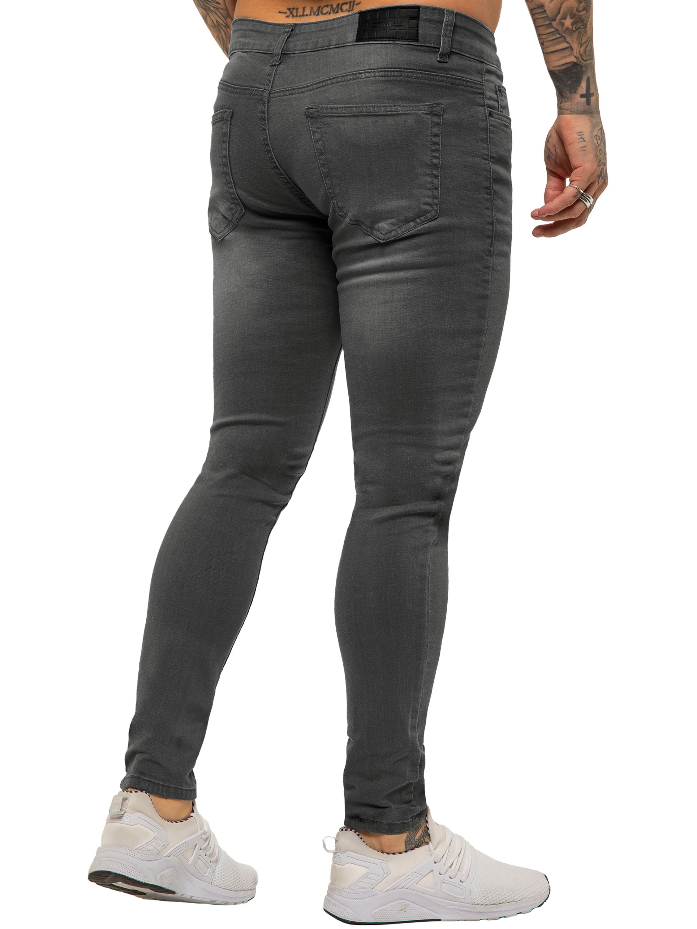 Enzo | Mens Designer Stretch Skinny Fit Jeans