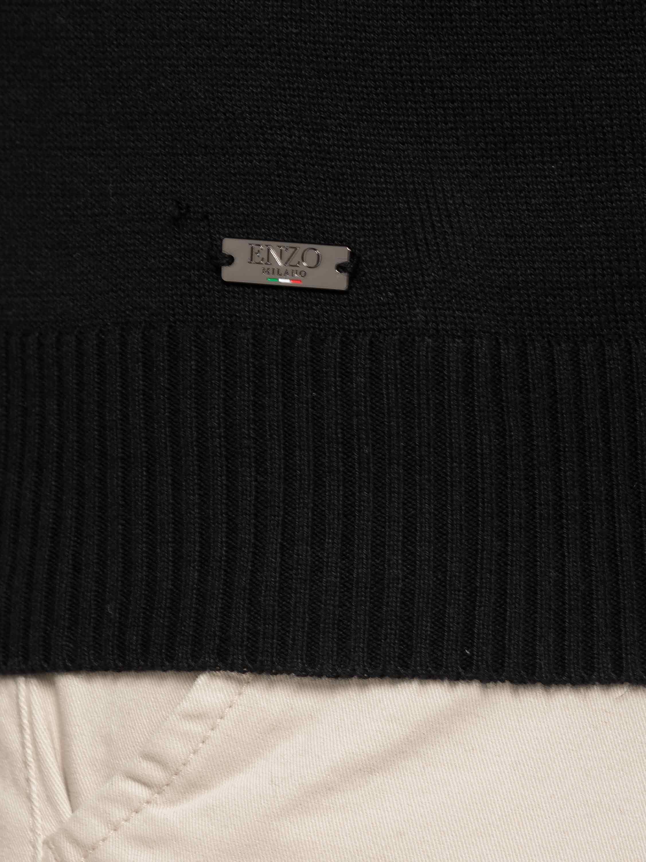 Enzo Milano | Mens Half Zip Polo Jumper