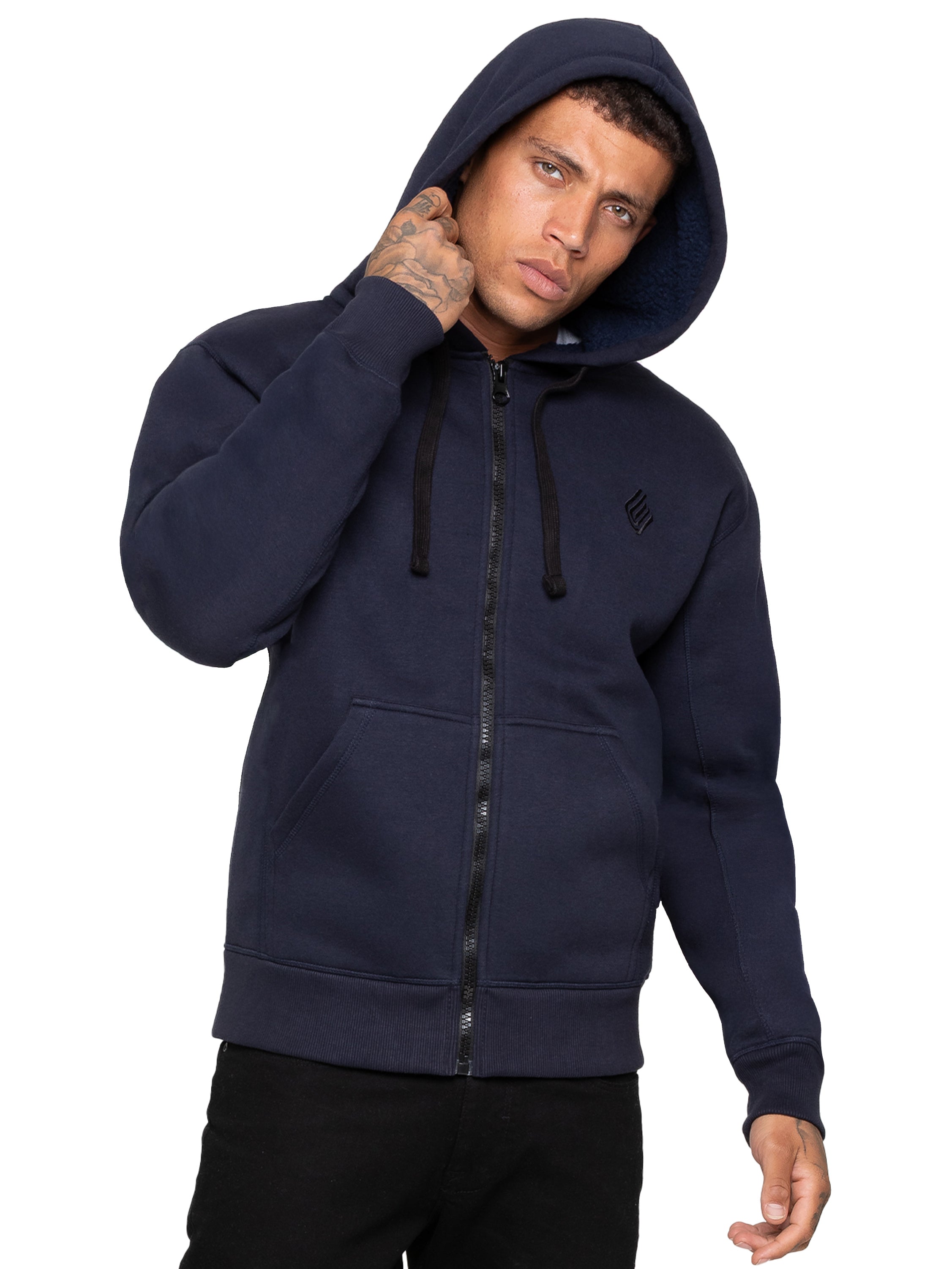 Enzo | Men's Borg Lined Hoodie