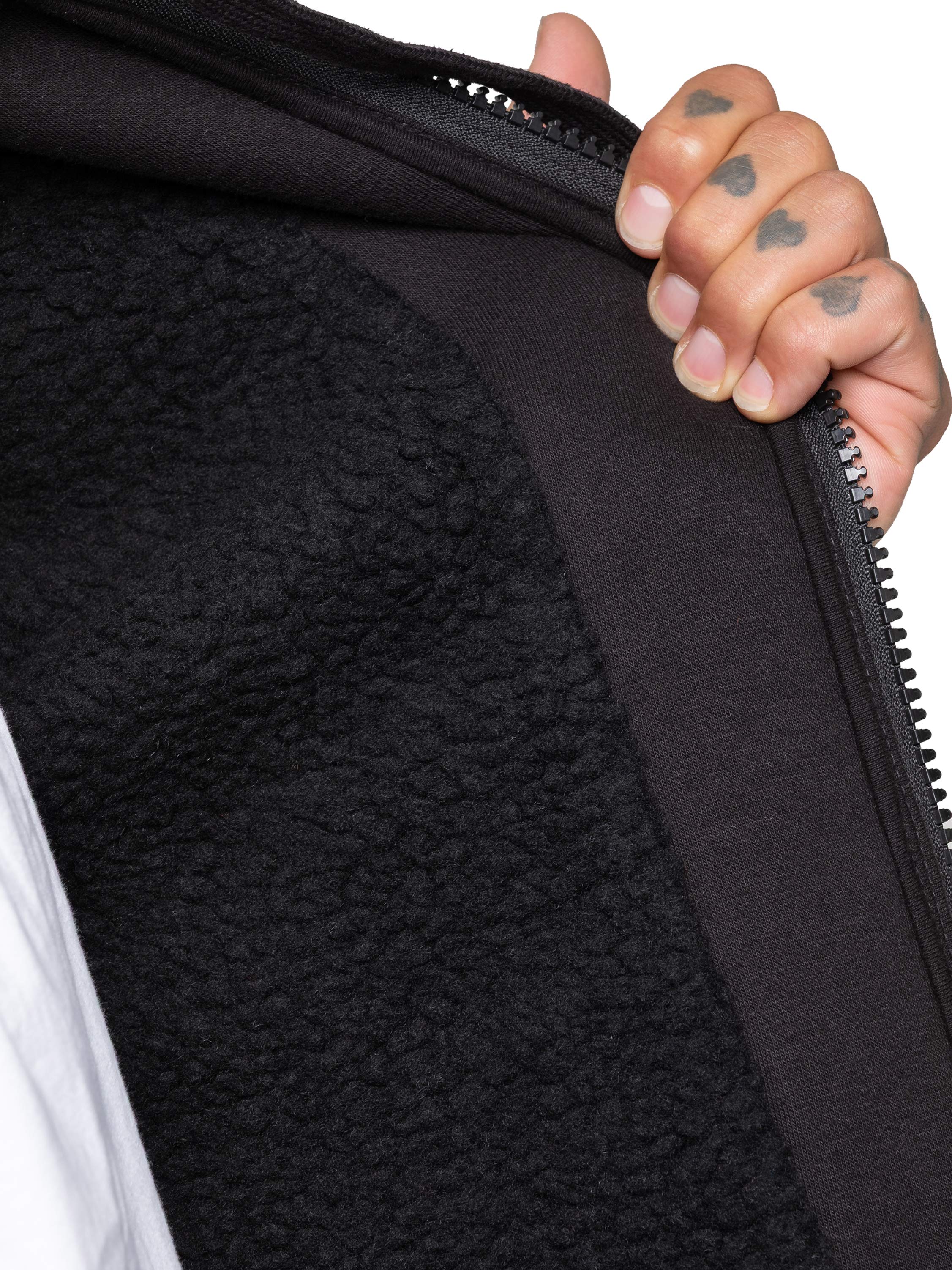 Enzo | Men's Borg Lined Hoodie