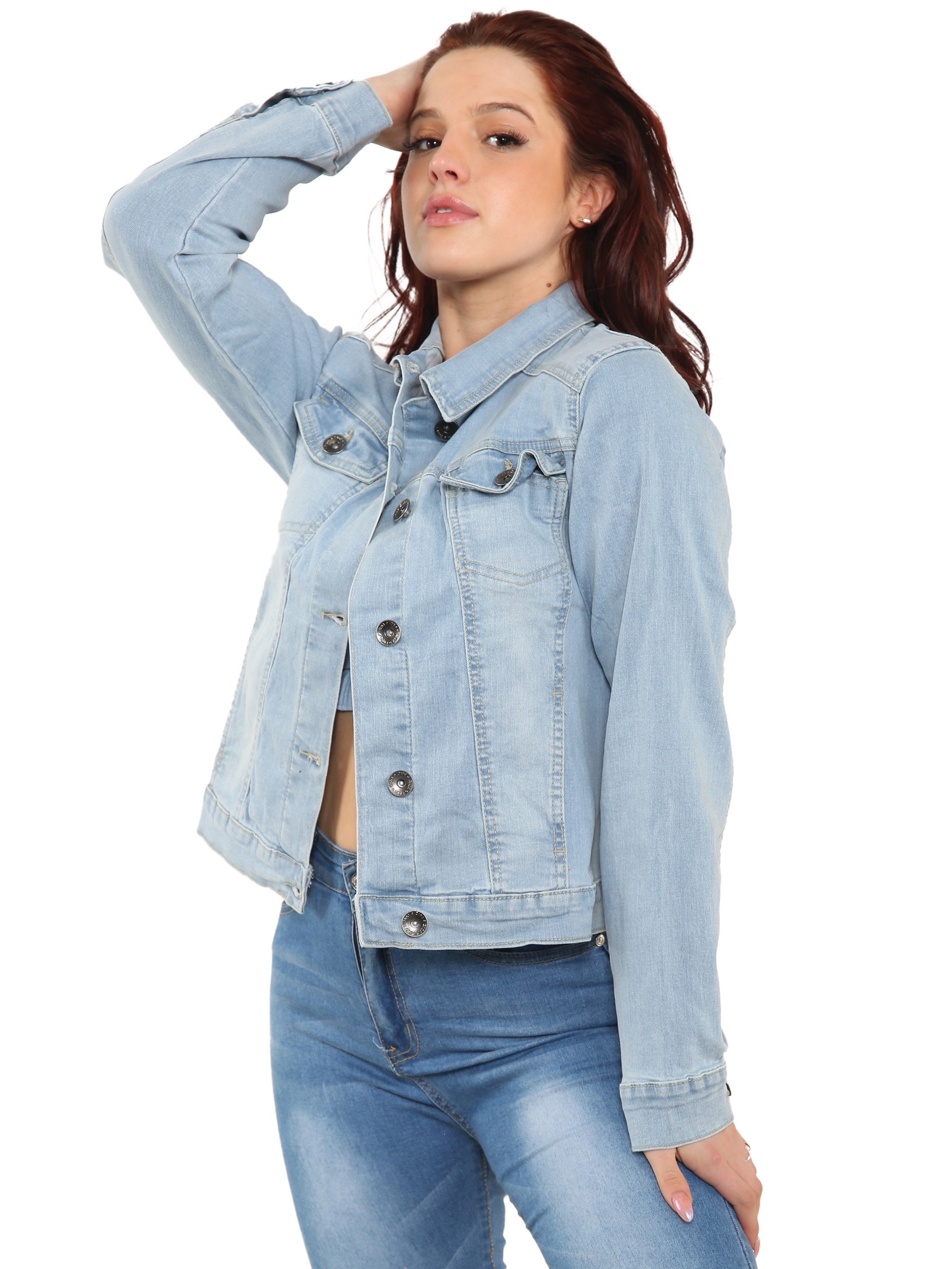 Enzo | Womens Classic Denim Jacket