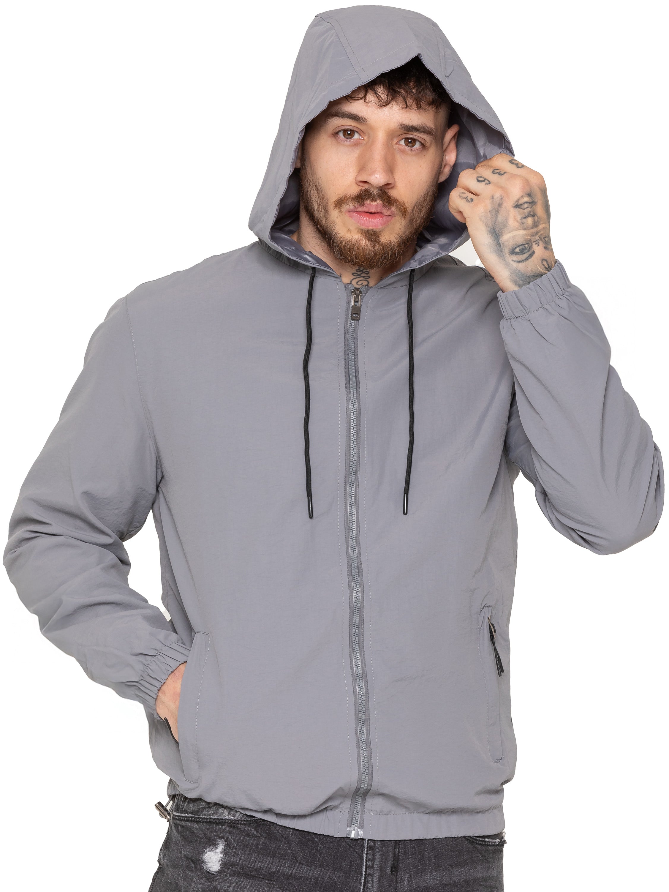 Enzo Milano | Mens Windbreaker and Cargo Pants Set