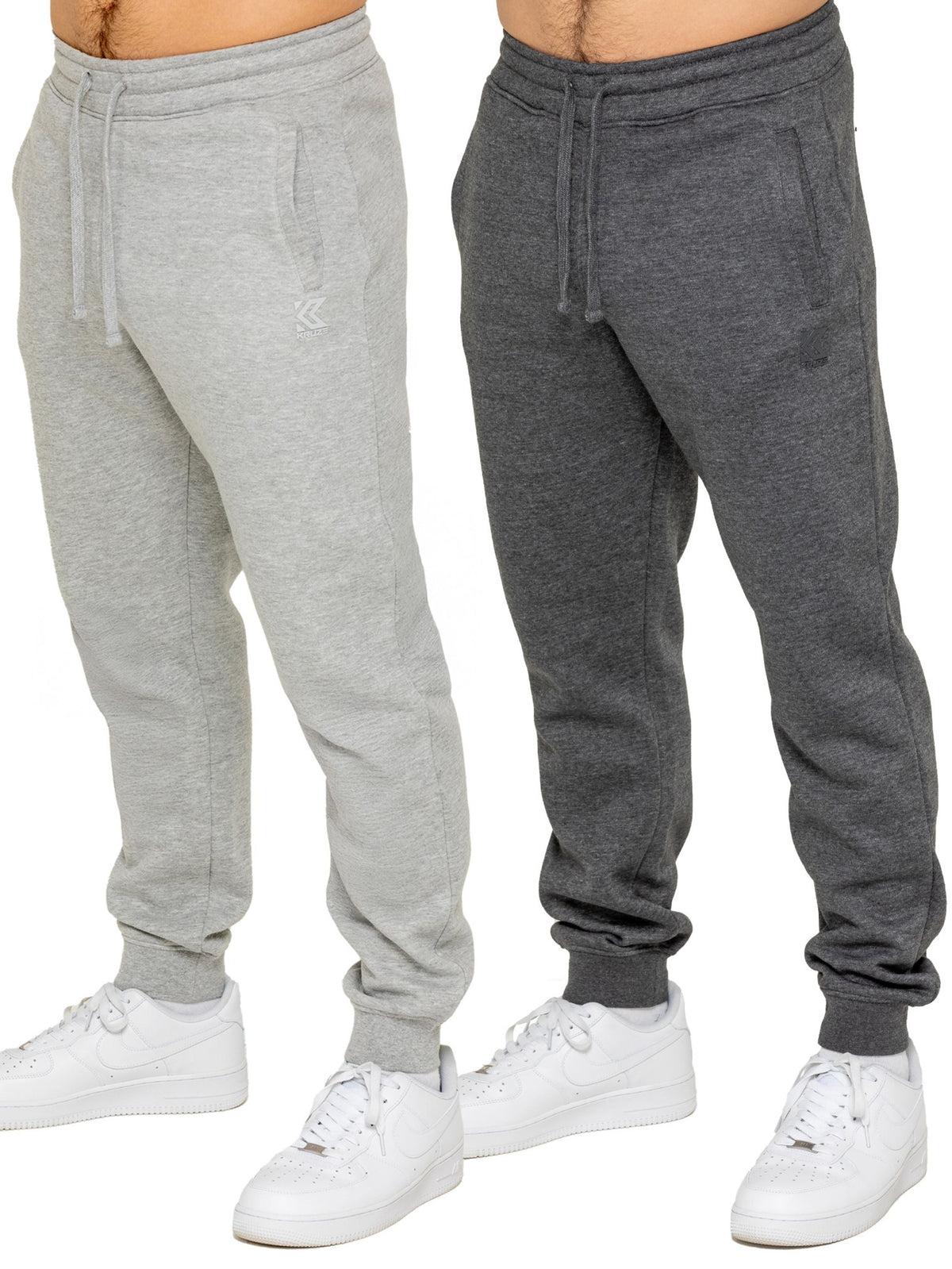 Kruze | Mens Fleece Joggers 2 Pack