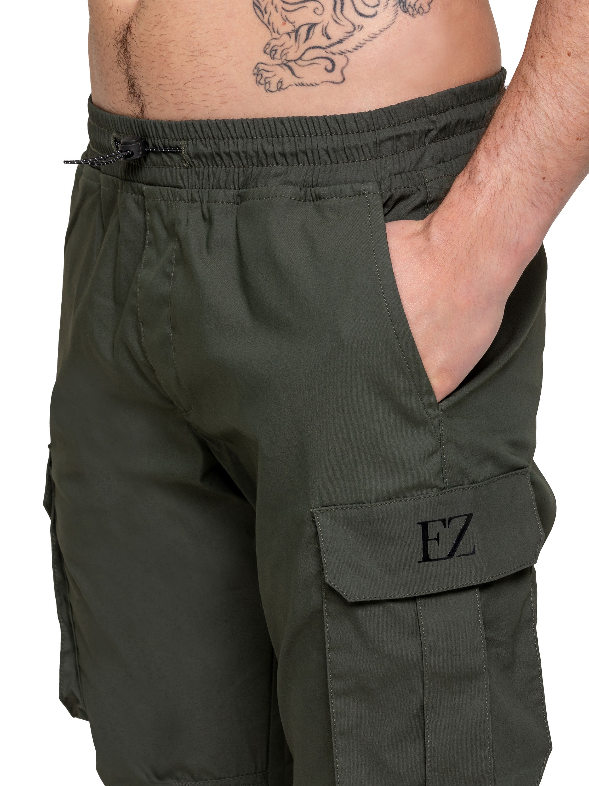 Enzo | Mens Tapered Cargo Pants