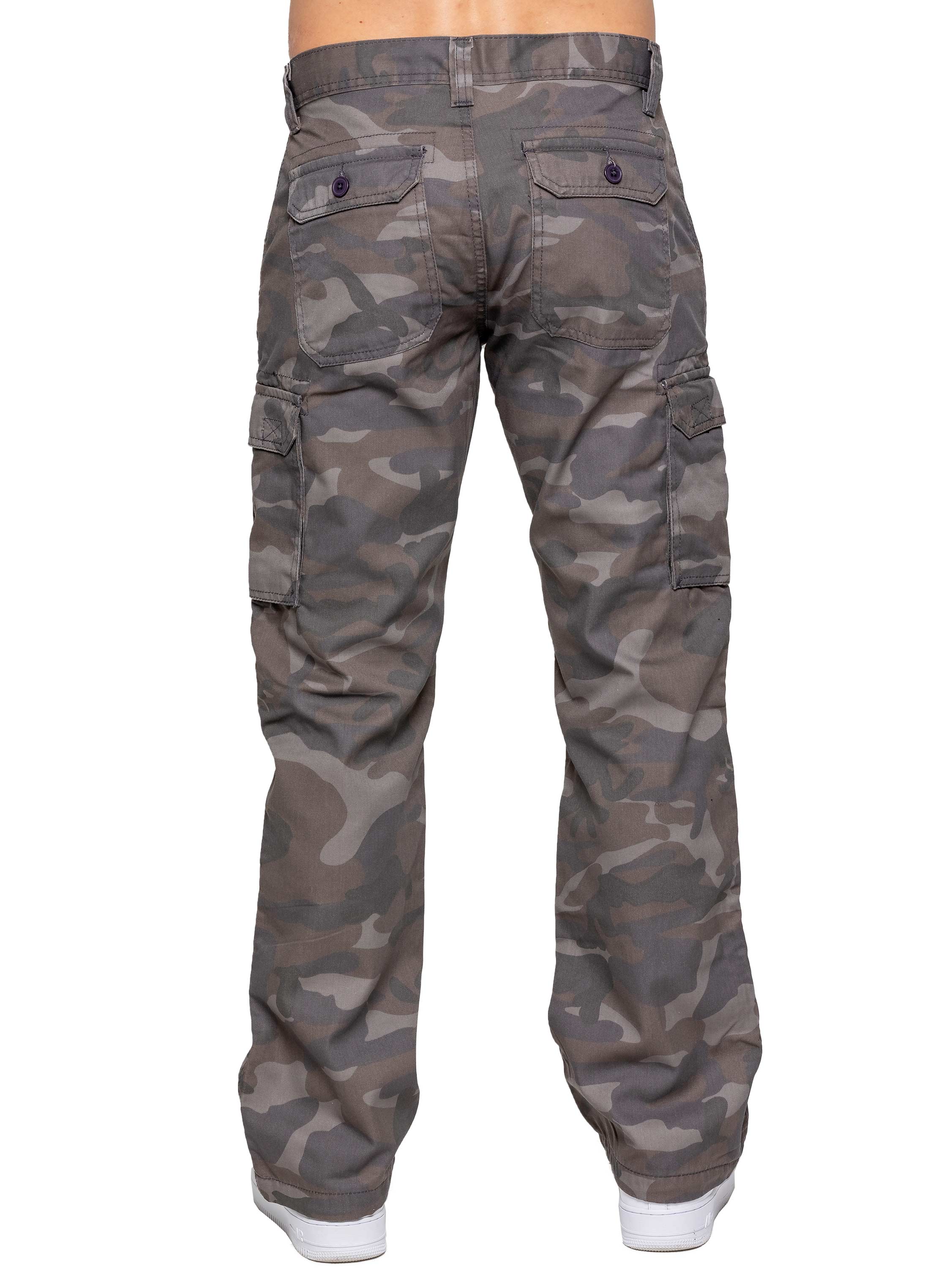 Kruze | Mens Cargo Camo Trousers