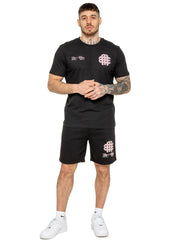 Enzo Milano | Mens Printed T-Shirt & Shorts Set
