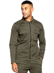 Enzo | Mens Cargo Overshirt Jacket