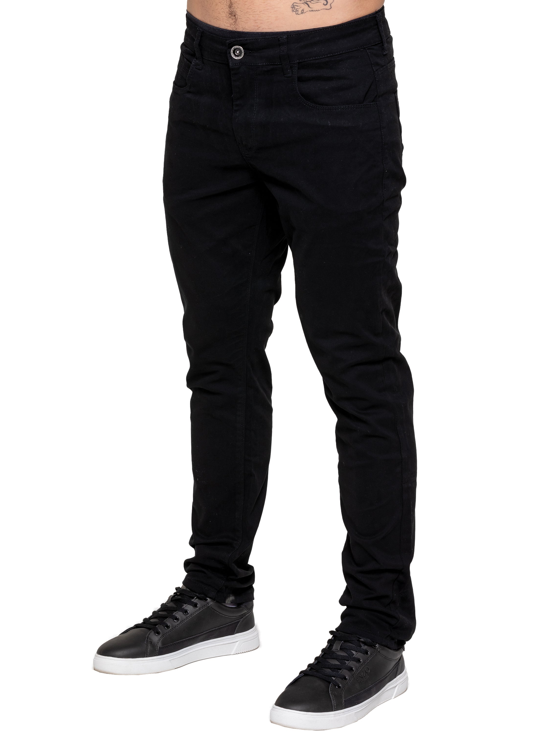 Kruze | Mens Slim Fit Stretch Chinos
