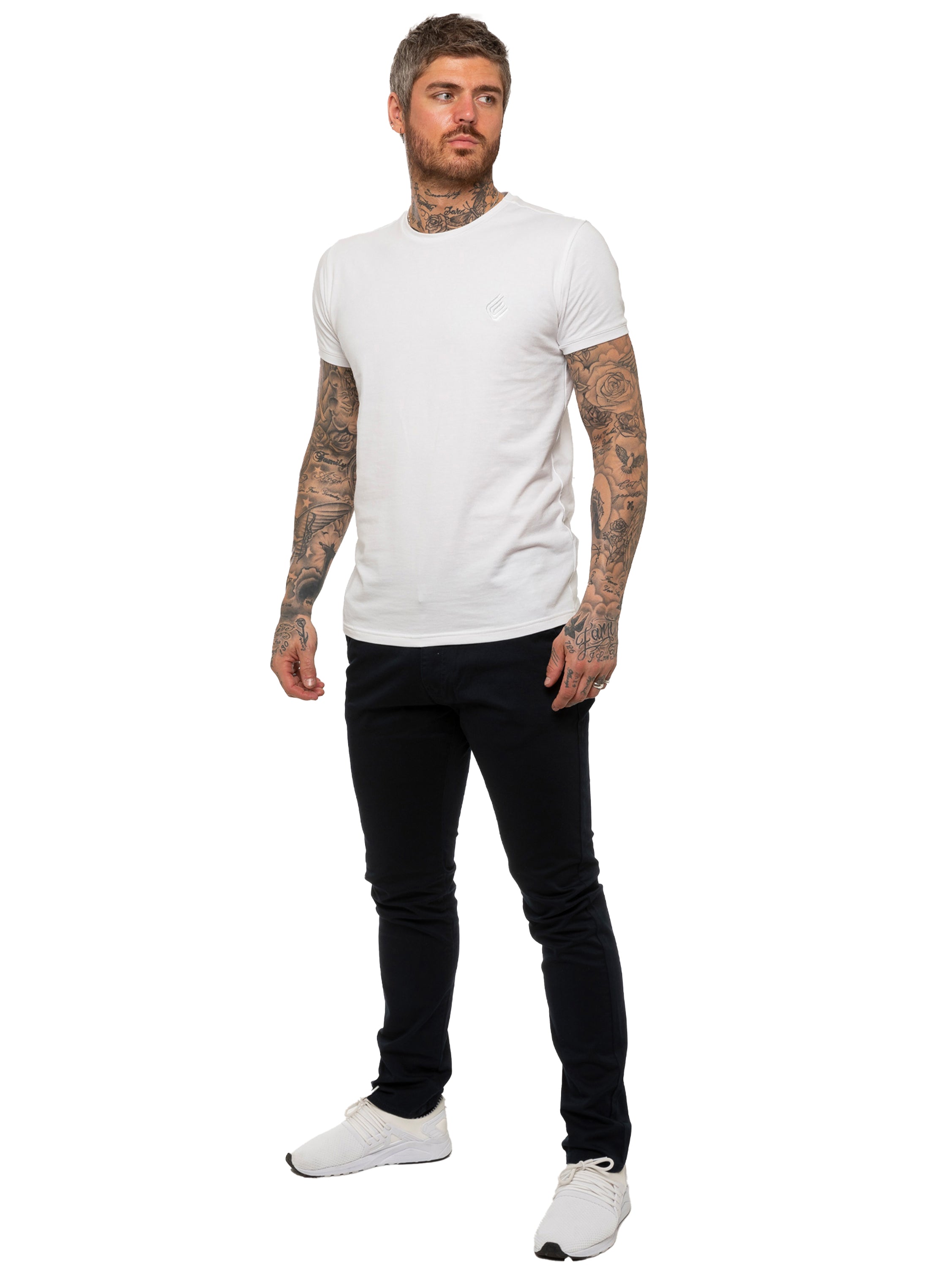 Enzo | Mens Slim Fit Stretch Chino Trousers