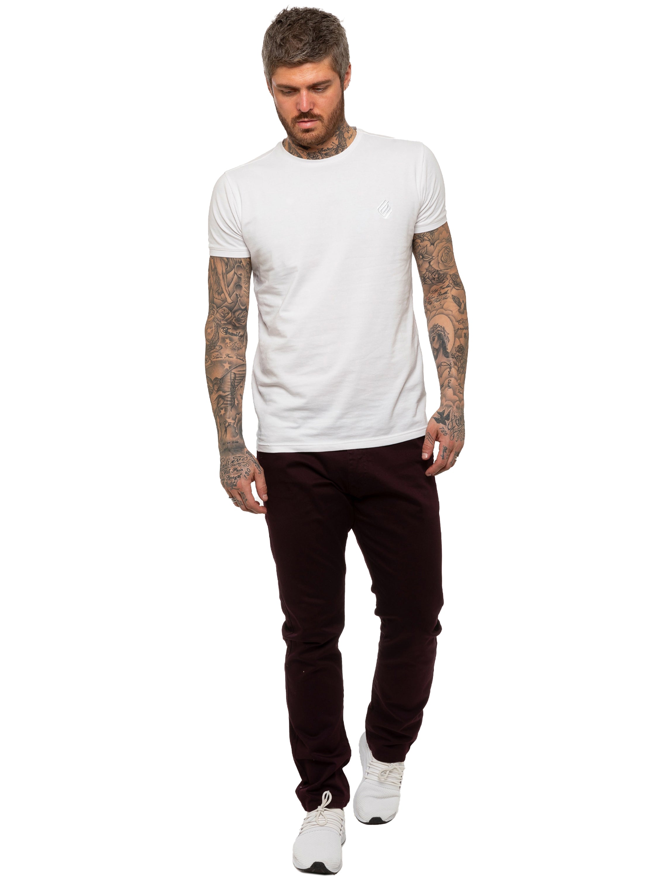 Enzo | Mens Slim Fit Stretch Chino Trousers