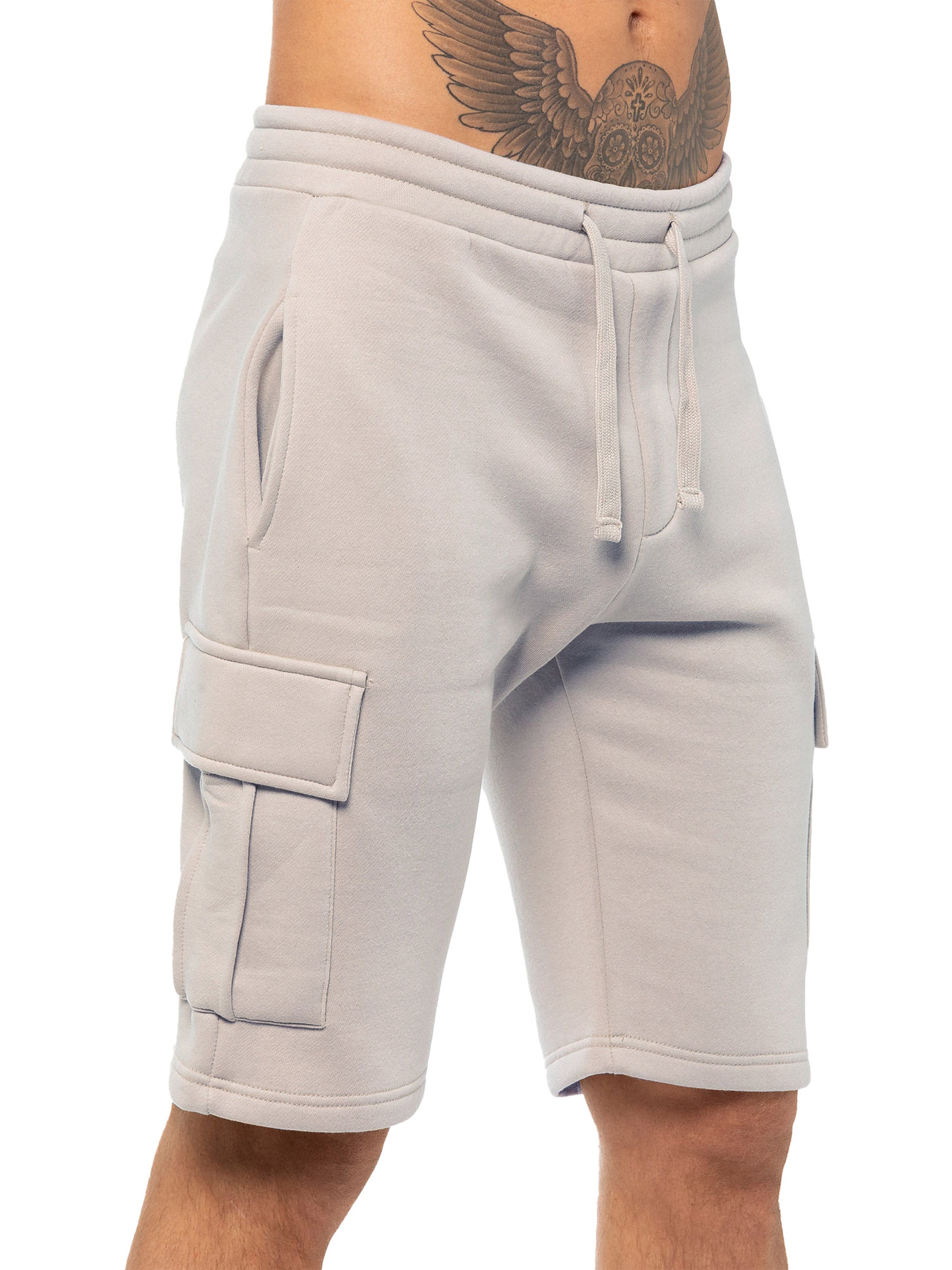 Enzo | Mens Cargo Fleece Shorts