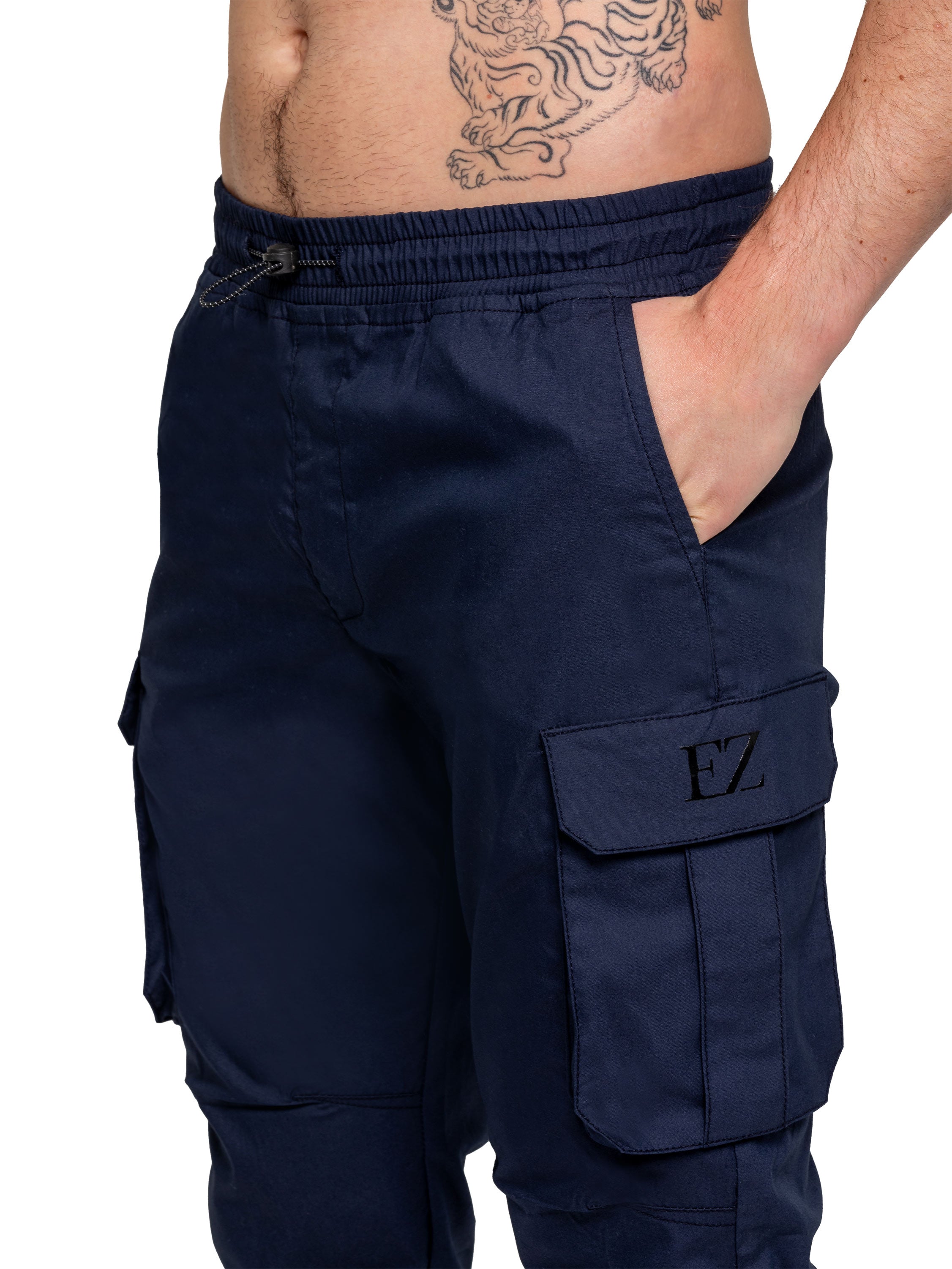 Enzo | Mens Tapered Cargo Pants