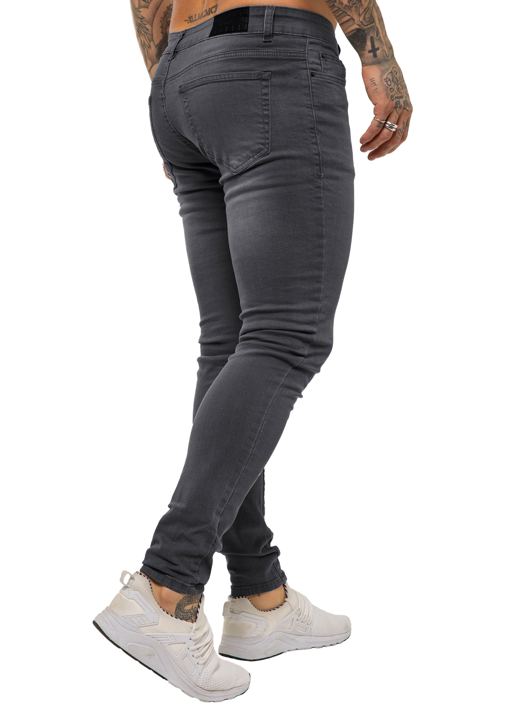 Enzo | Mens Designer Stretch Skinny Fit Jeans