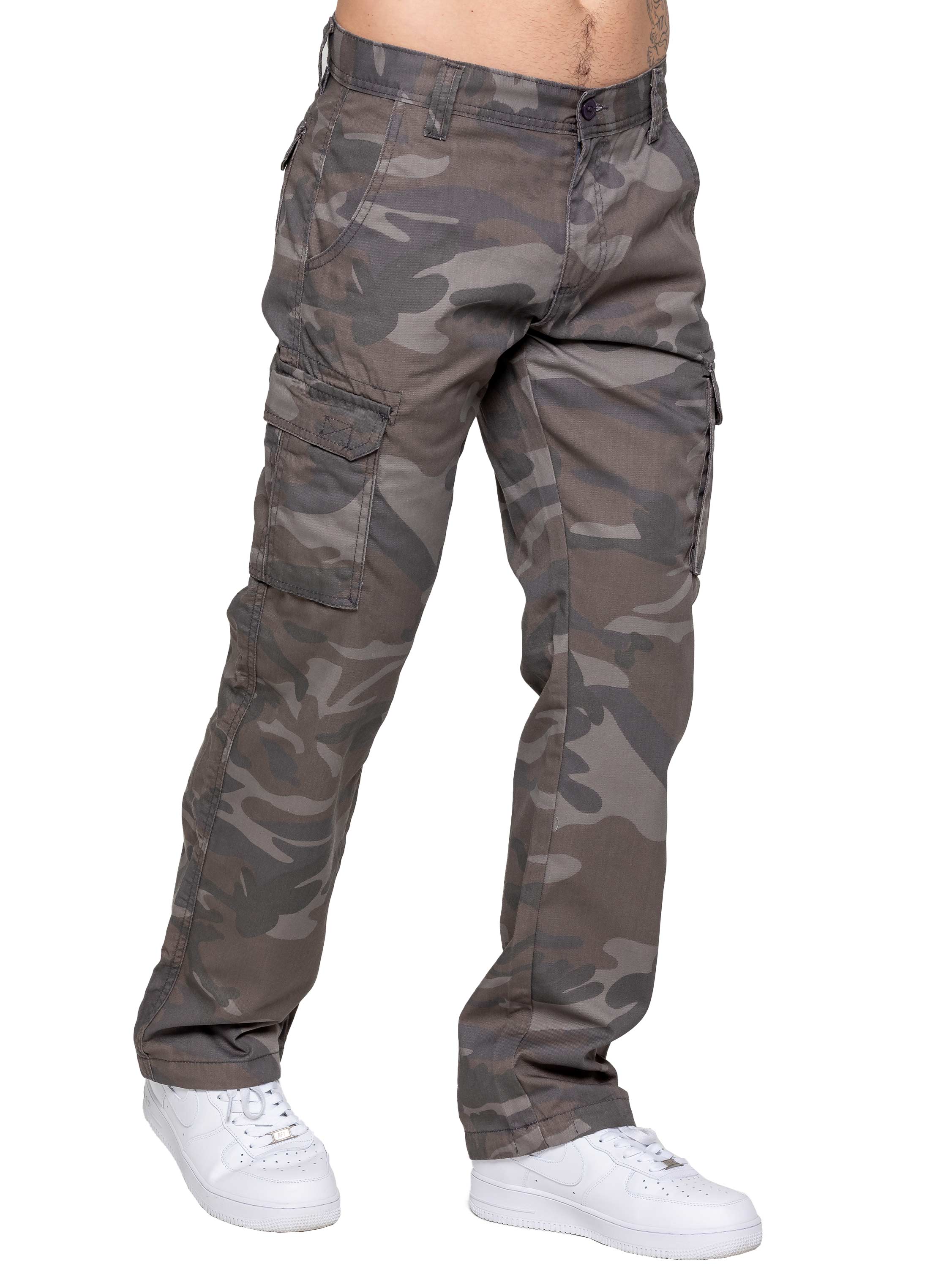 Kruze | Mens Cargo Camo Trousers