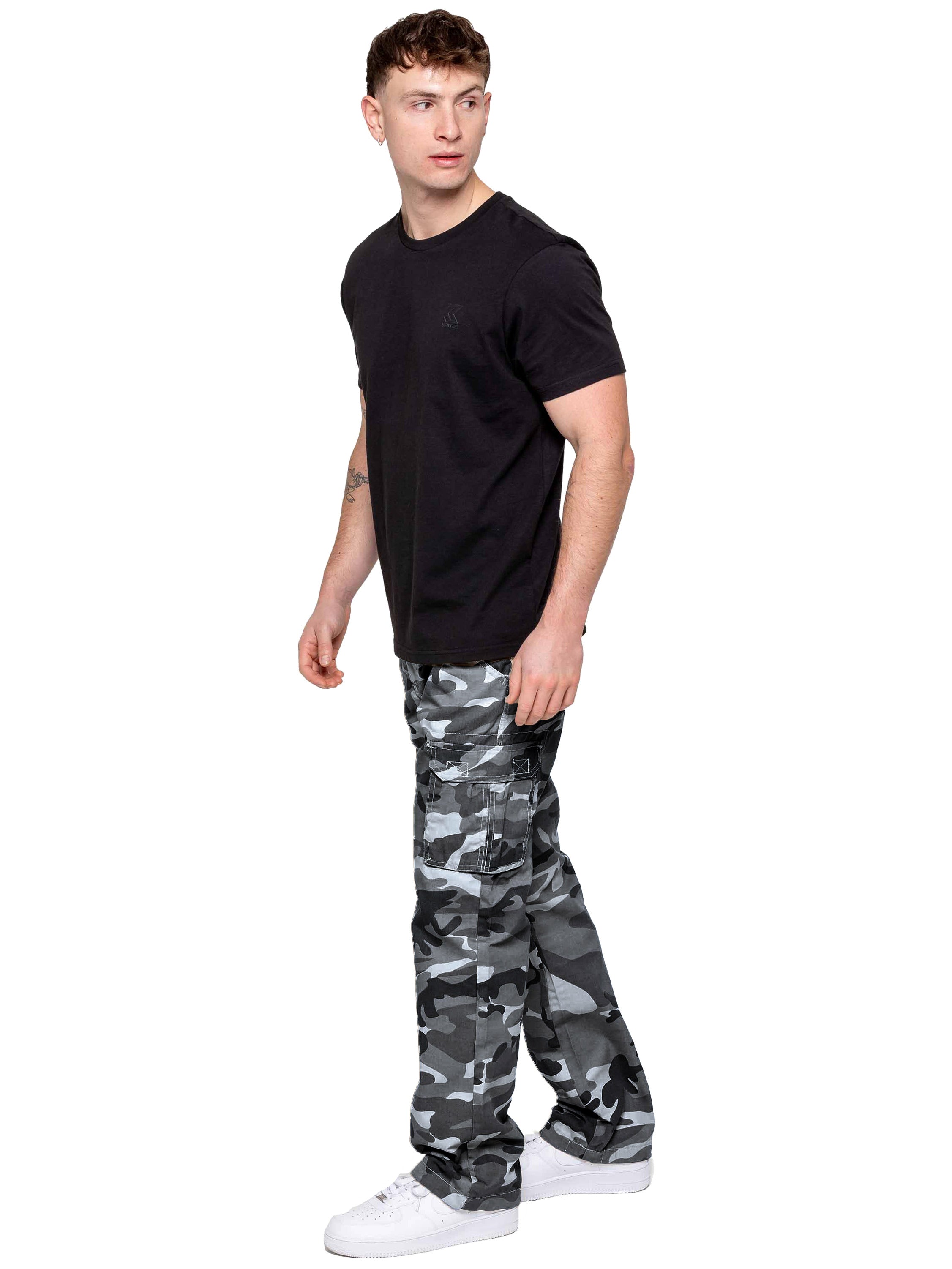Kruze | Mens Cargo Camo Trousers