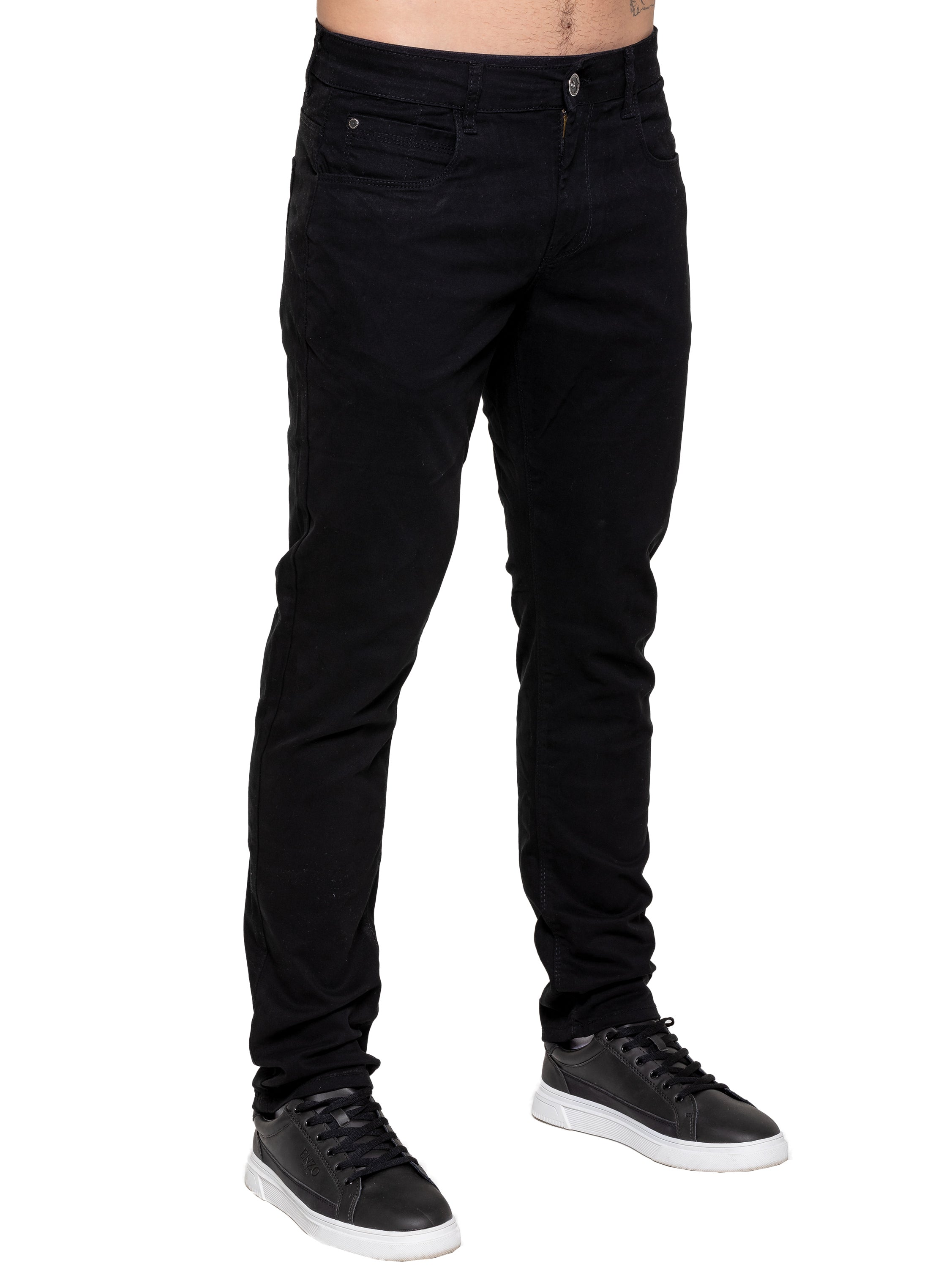 Kruze | Mens Slim Fit Stretch Chinos
