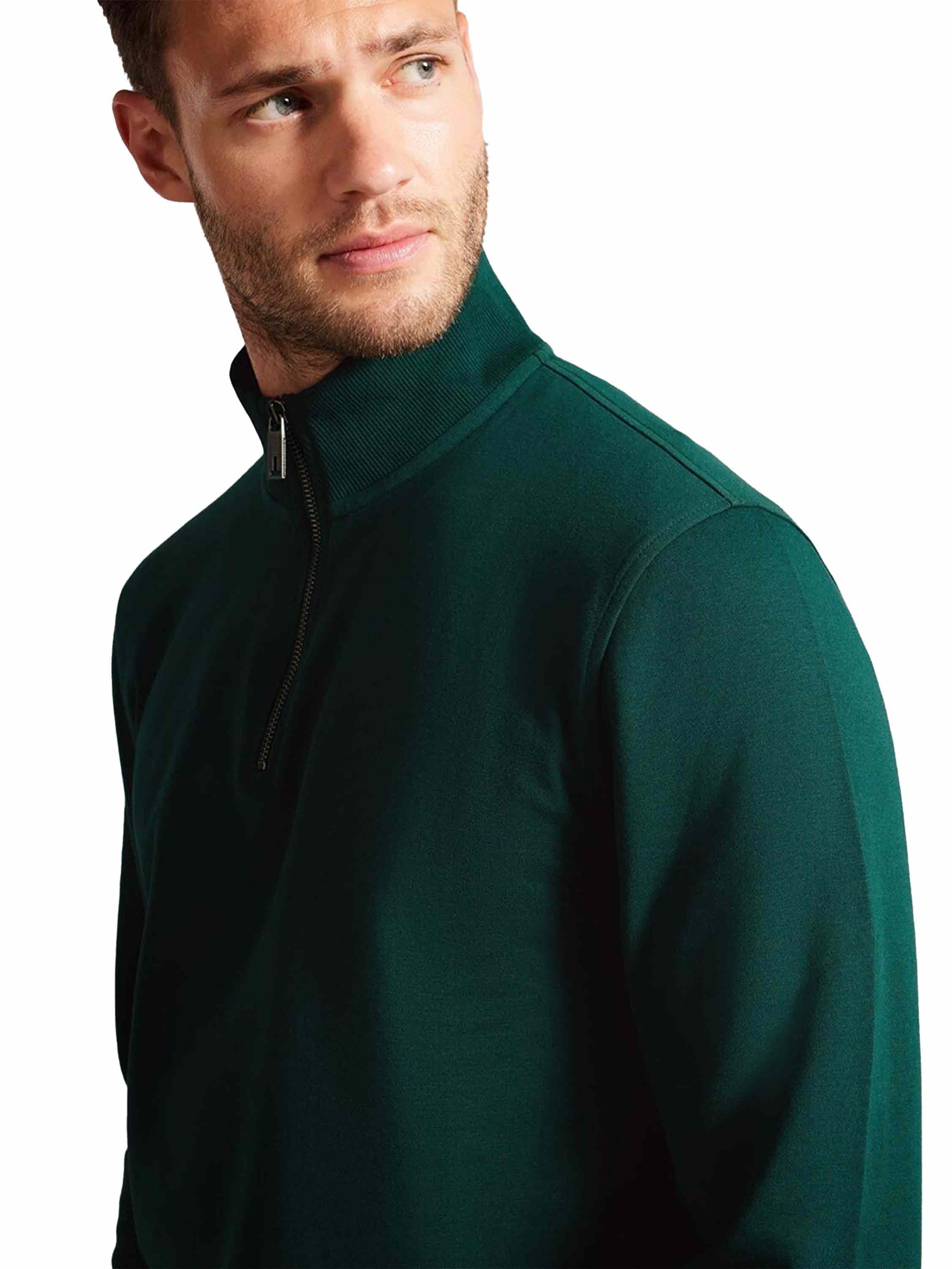 Ted Baker | Mens Half Zip Funnel Neck Sweat - Antram