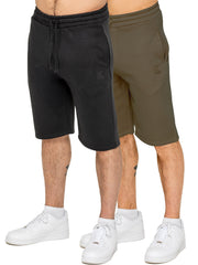 Kruze | Mens 2 Pack Fleece Shorts