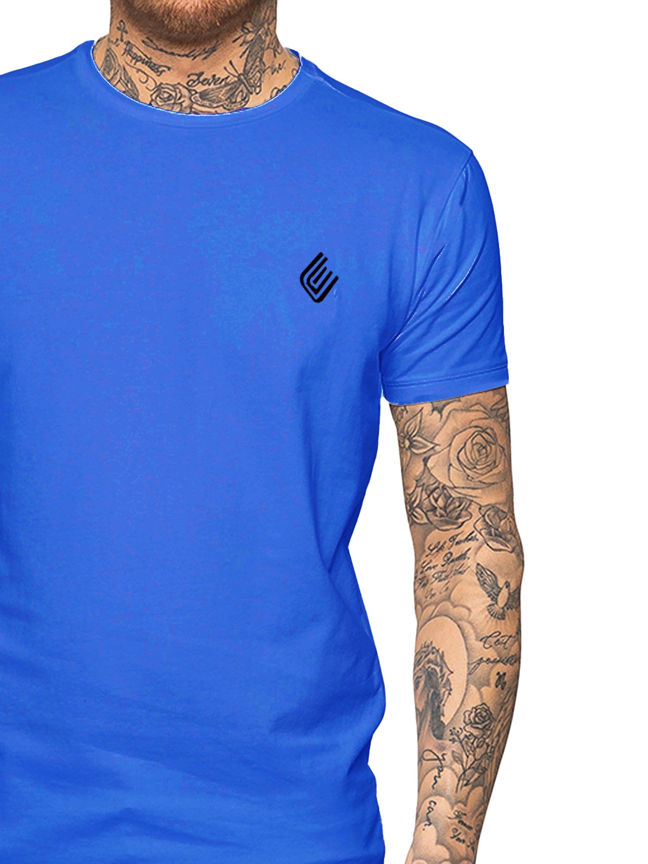 Enzo Mens Slim Fit Stretch Muscle T-Shirt