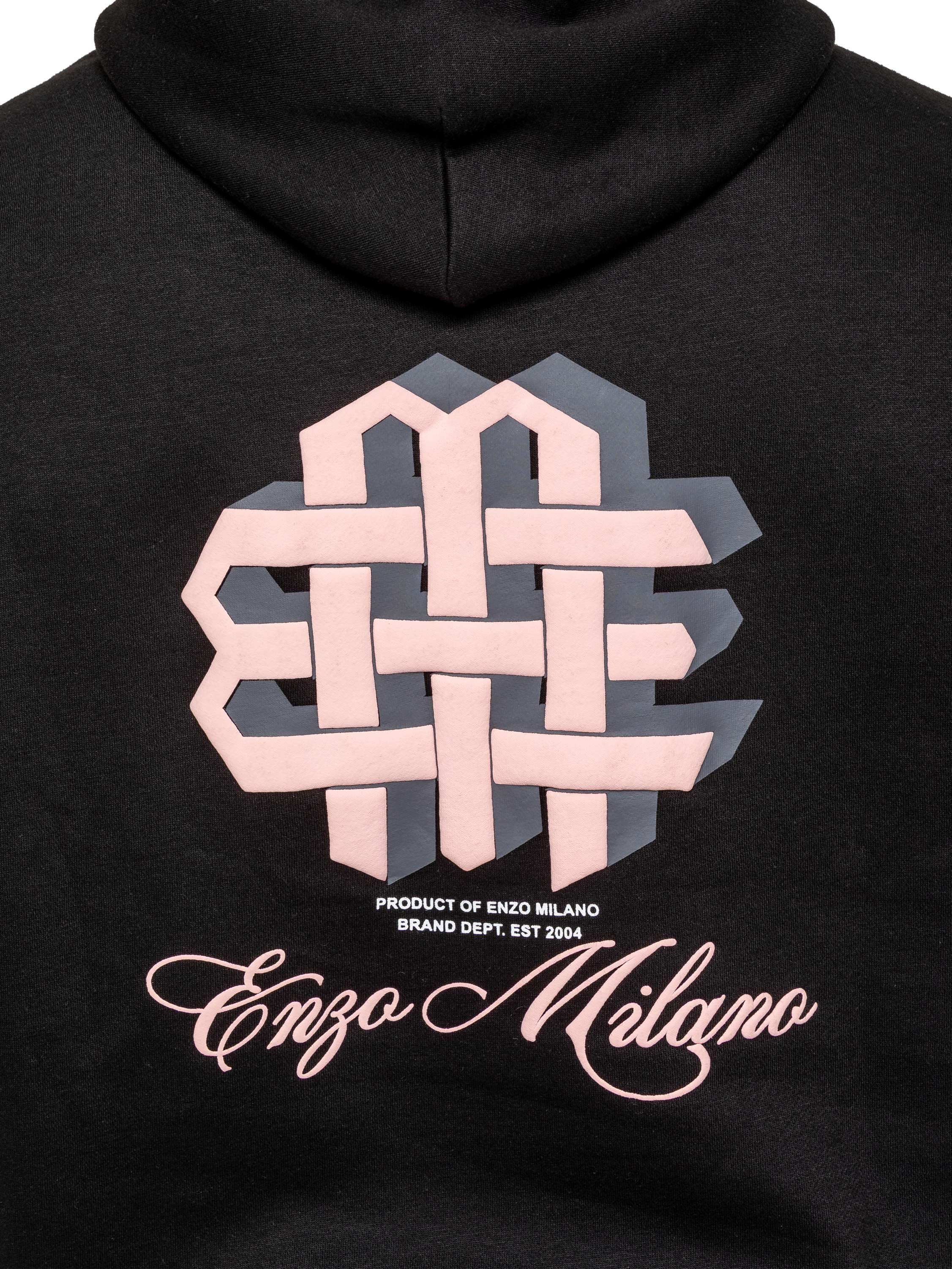 Enzo Milano | Mens Oversized Print Hoodie