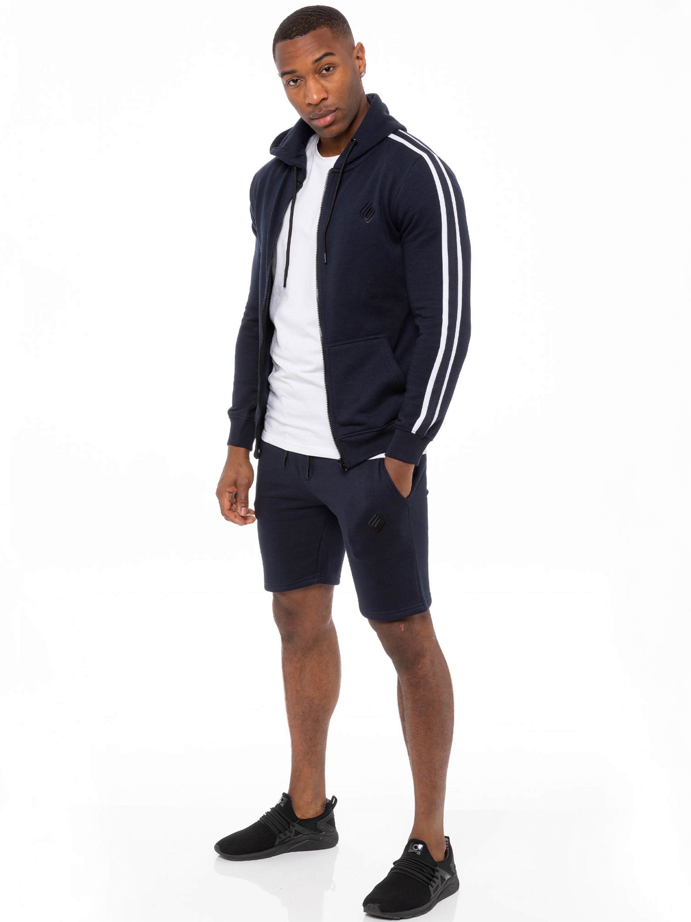 Mens Fleece Gym Shorts | Enzo Designer Menswear 2 Pack