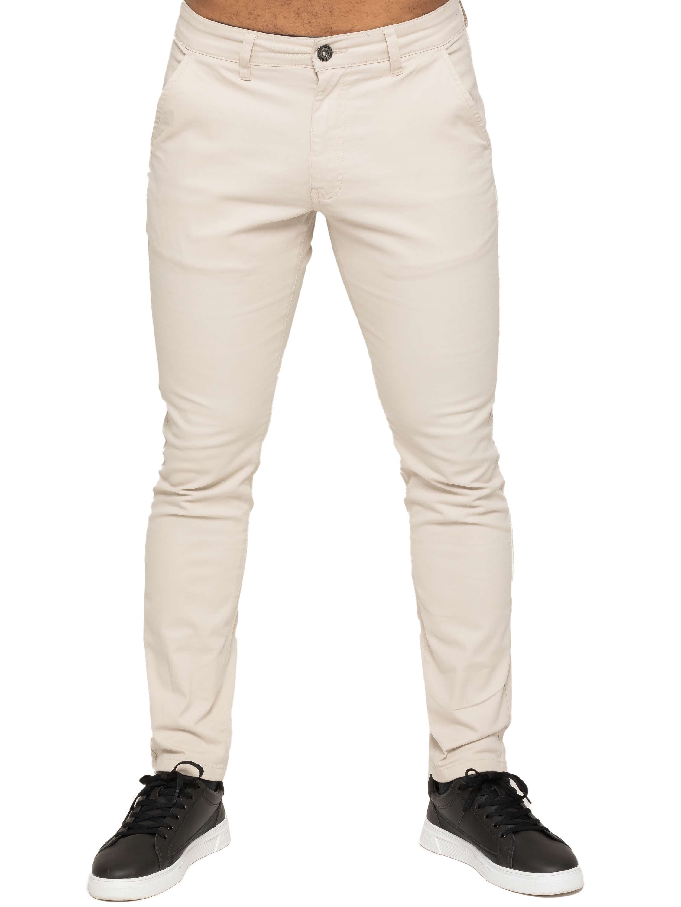 Enzo | Mens Slim Fit Stretch Chino Trousers