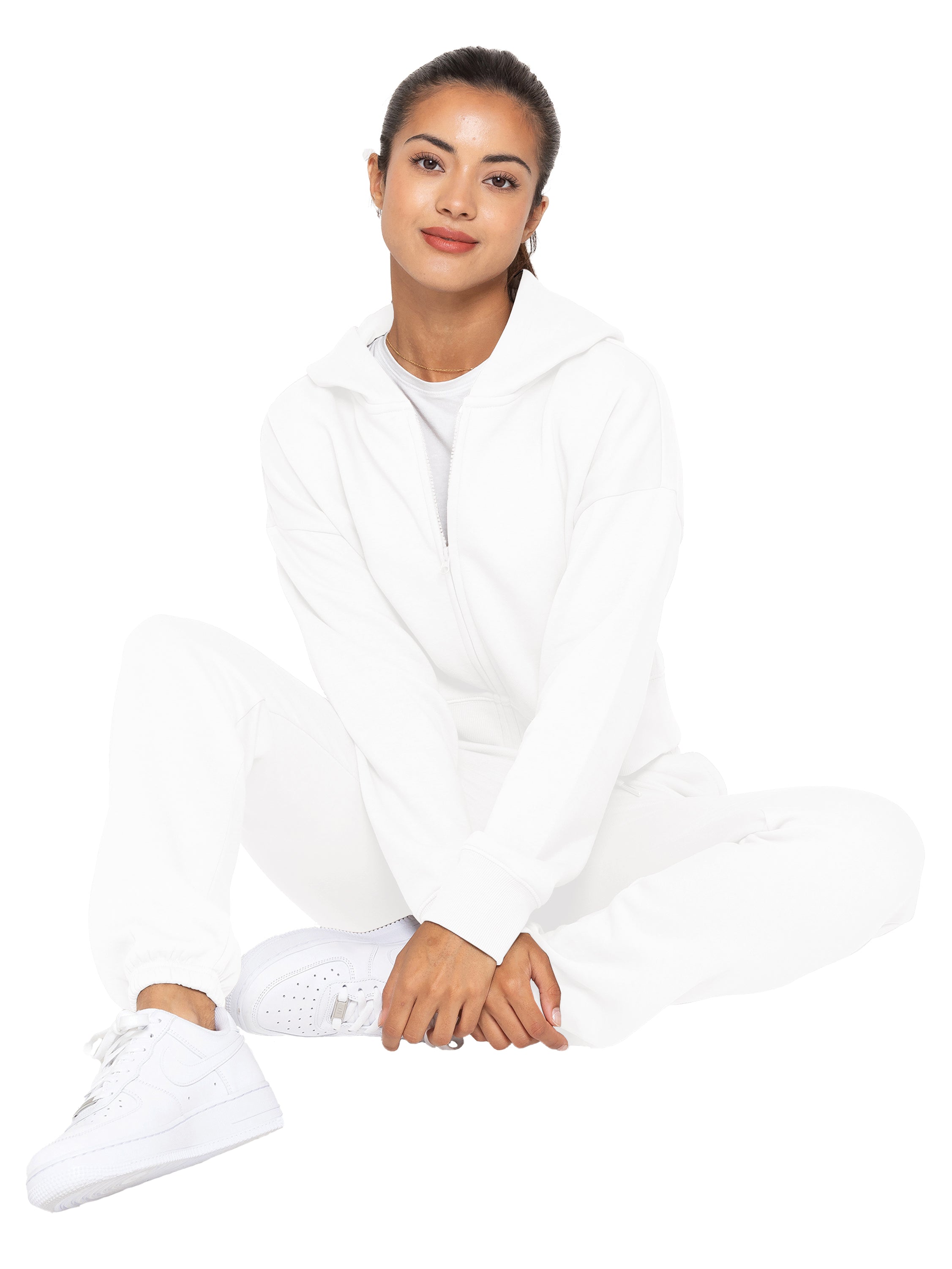 Enzo | Womens Cropped Zipped Hoodie