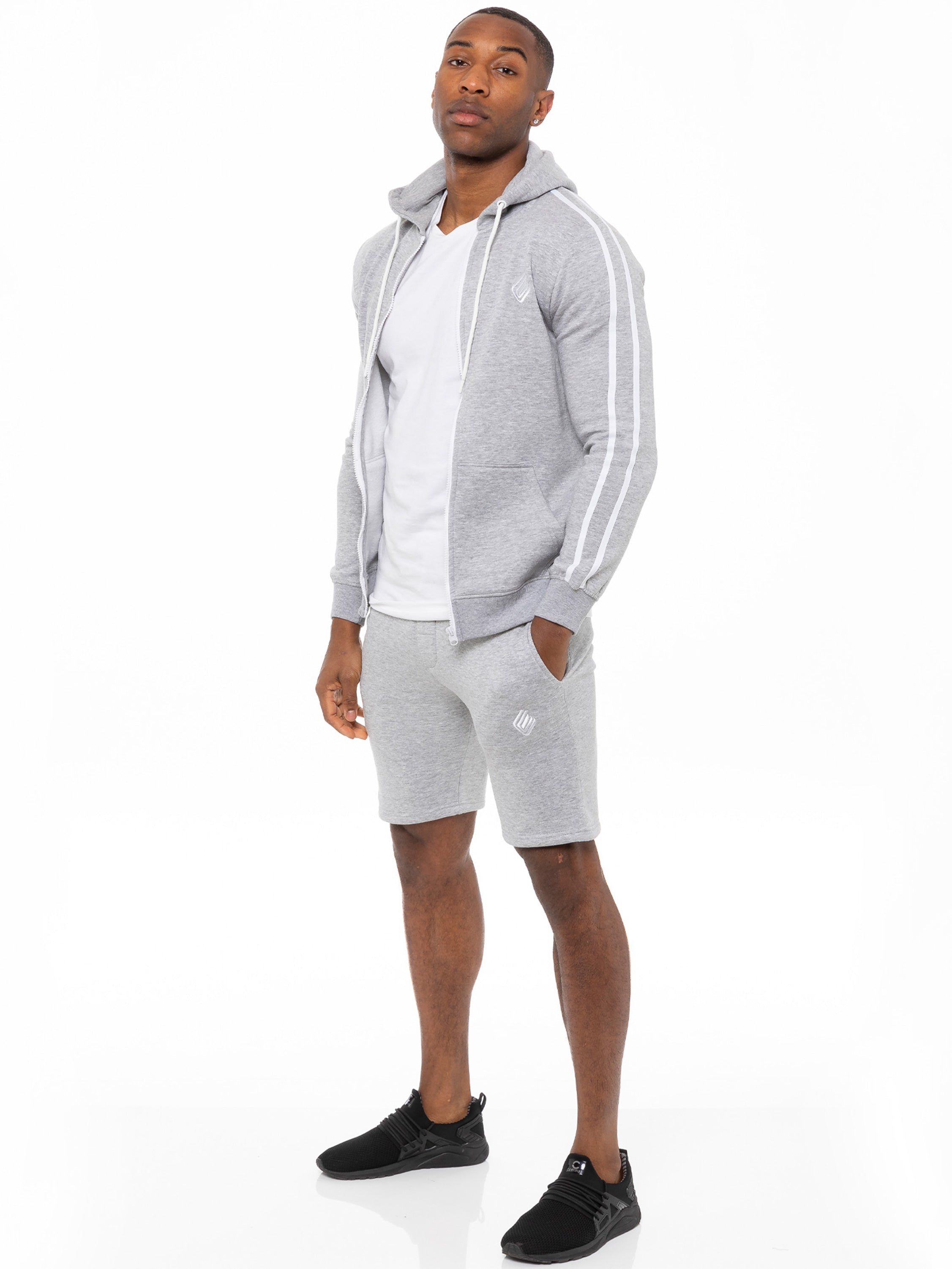 Mens Fleece Gym Shorts | Enzo Designer Menswear 2 Pack
