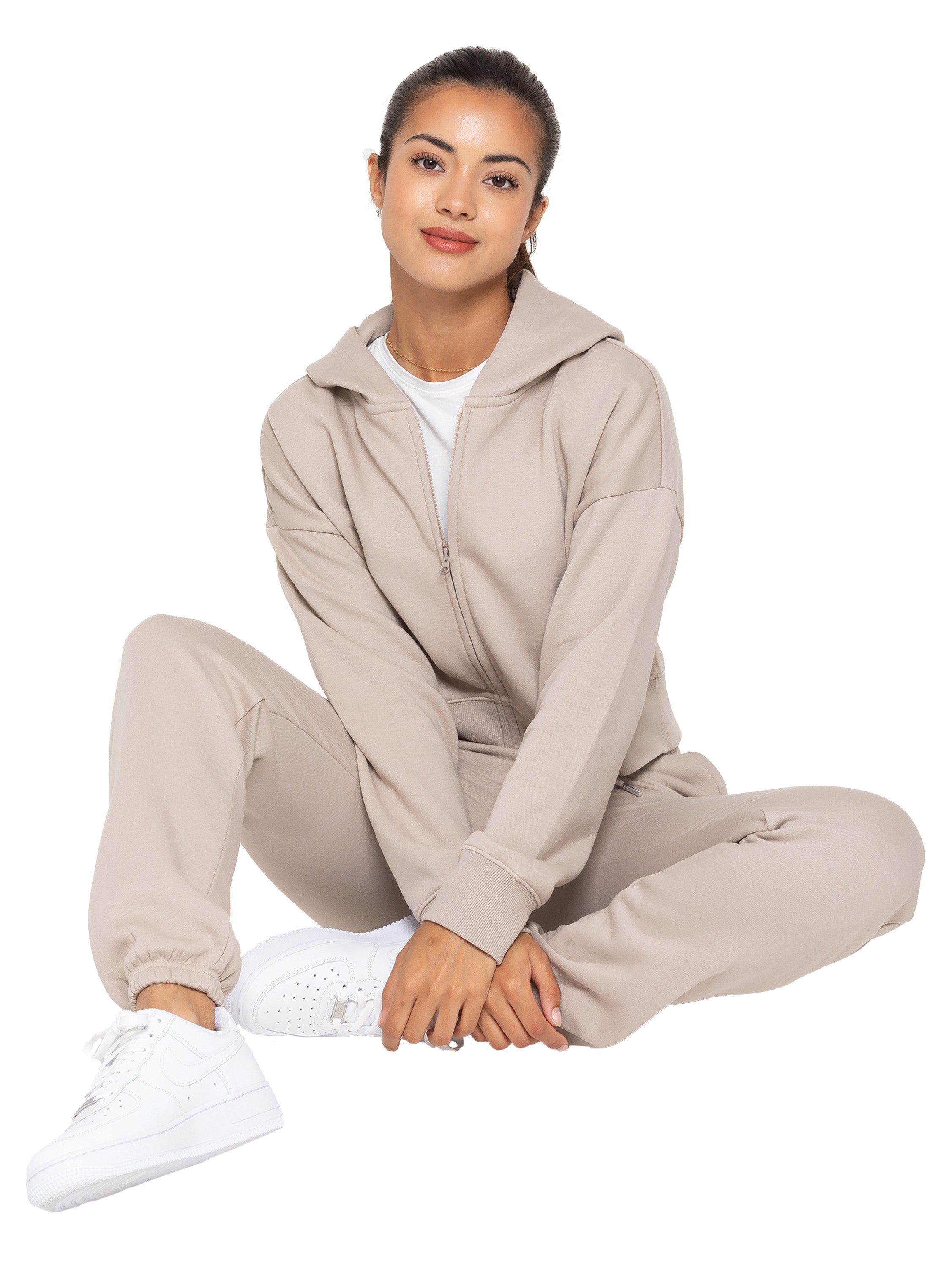 Enzo | Womens Cropped Zipped Hoodie