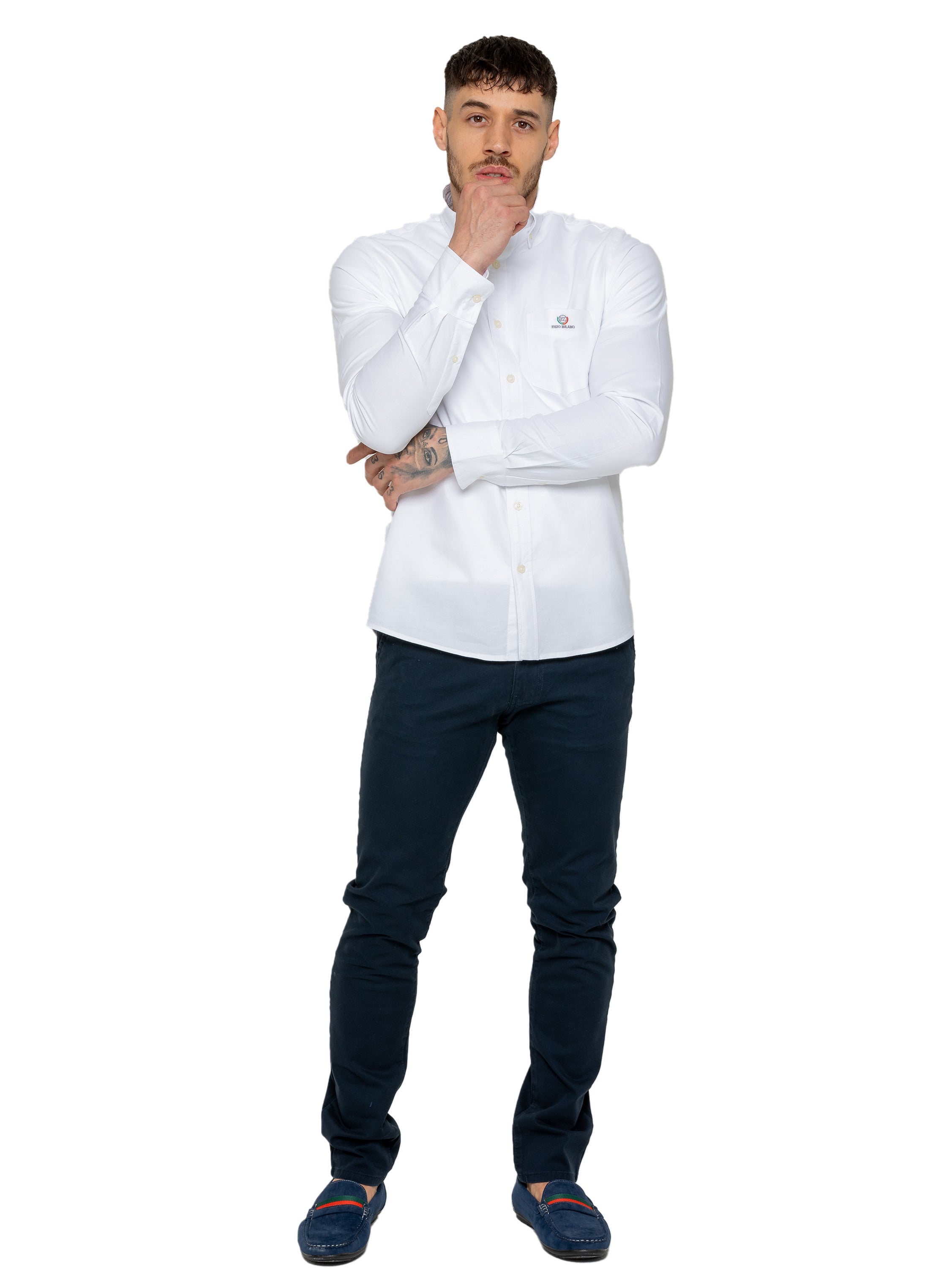 Enzo | Mens Regular Fit Oxford Shirt