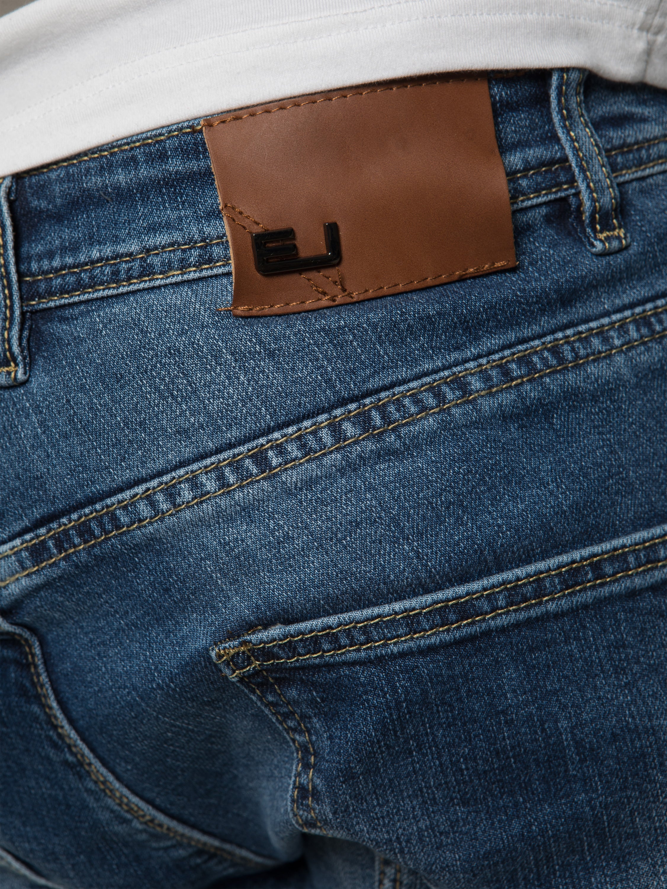 ETO | Mens Designer Tapered Fit Stretch Denim Jeans