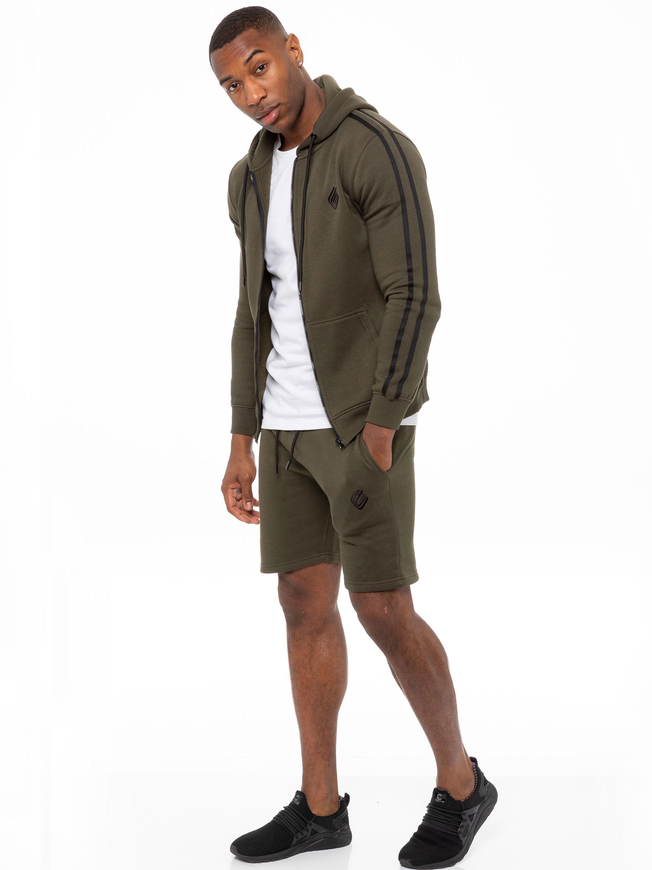 Mens Fleece Gym Shorts | Enzo Designer Menswear 2 Pack