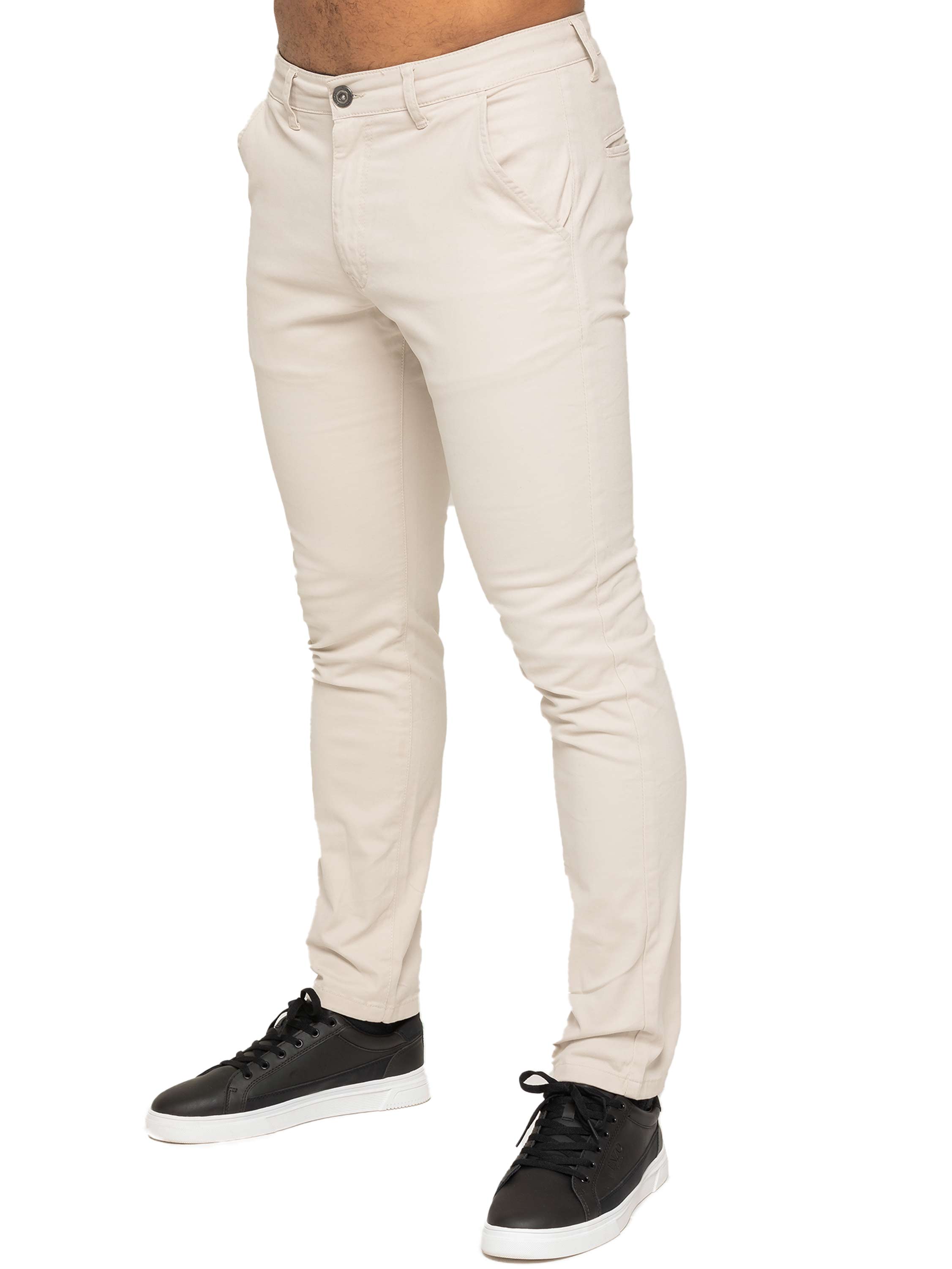 Enzo | Mens Slim Fit Stretch Chino Trousers