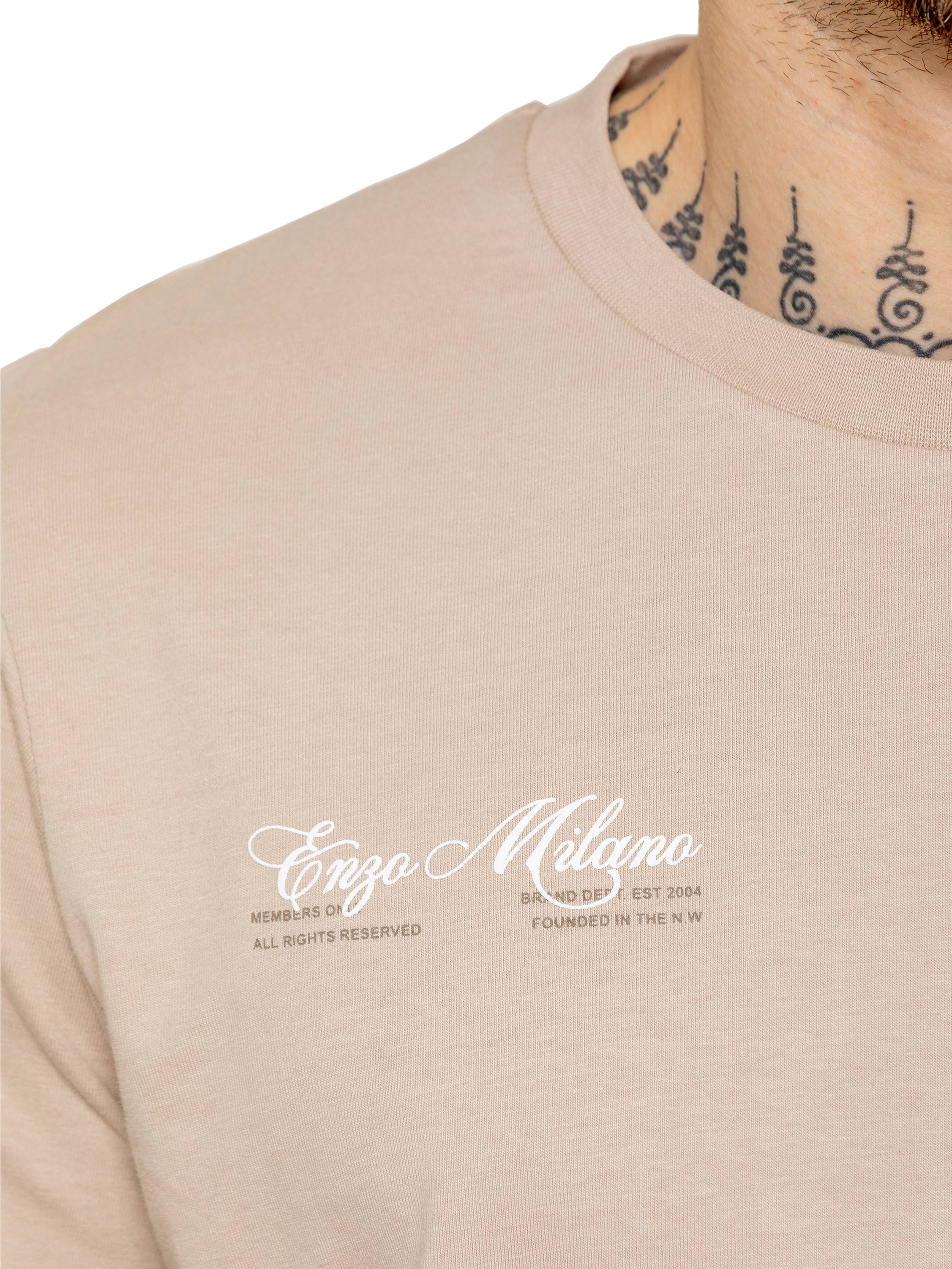 Enzo Milano | Mens Printed T-Shirt & Shorts Set