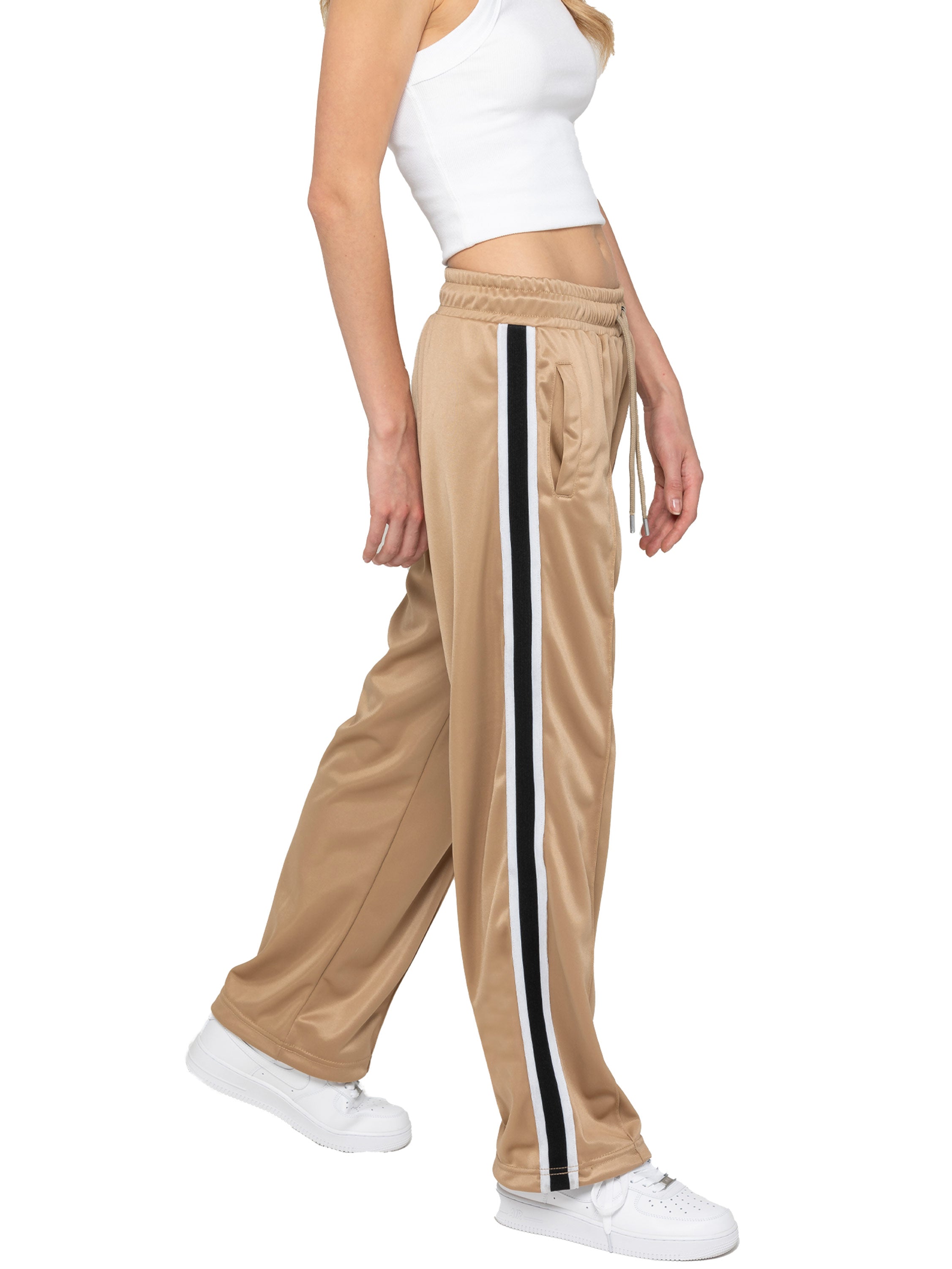 Enzo | Womens Striped Trousers