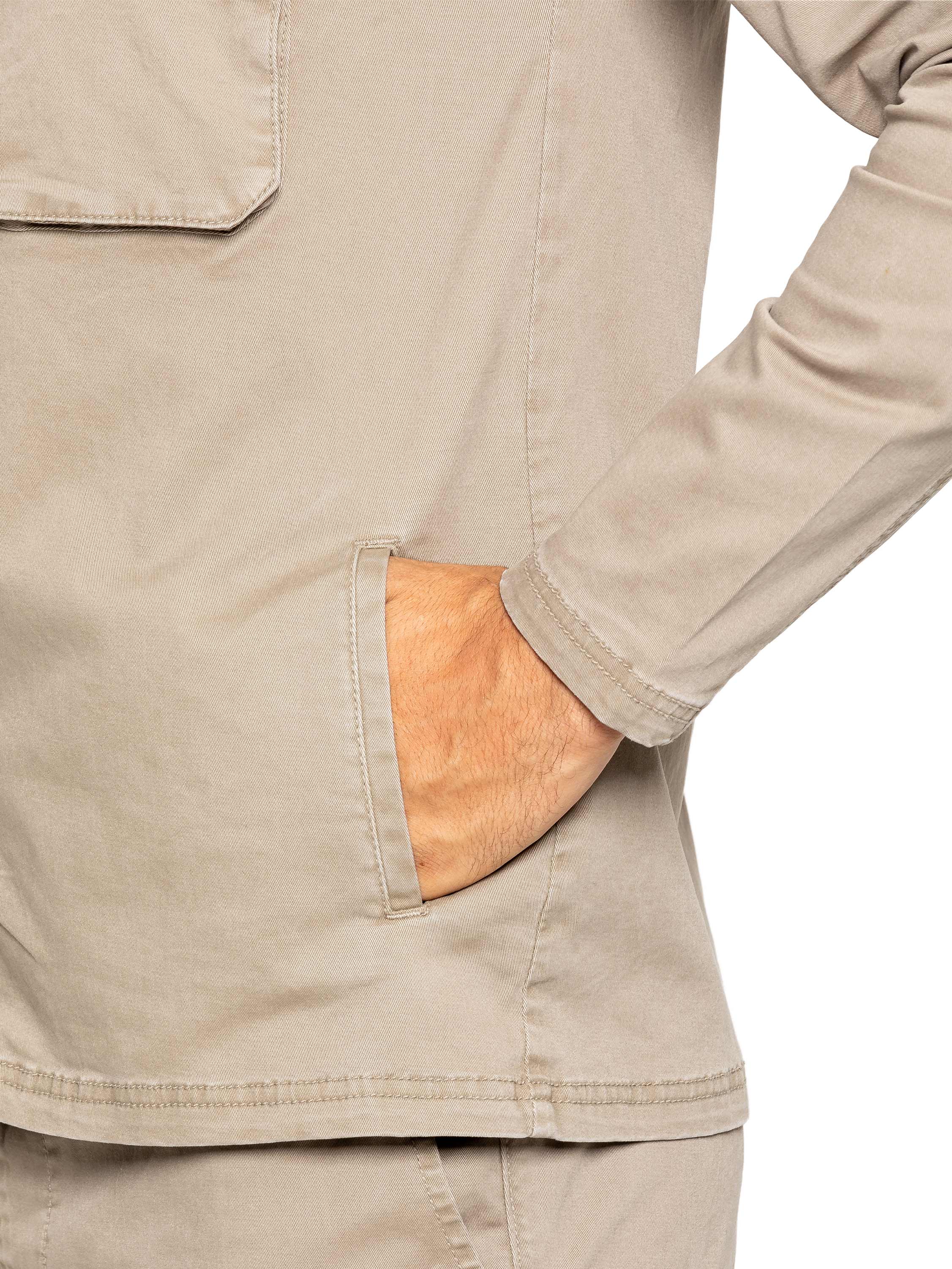 Enzo | Mens Cargo Overshirt Tracksuit With Shorts Set