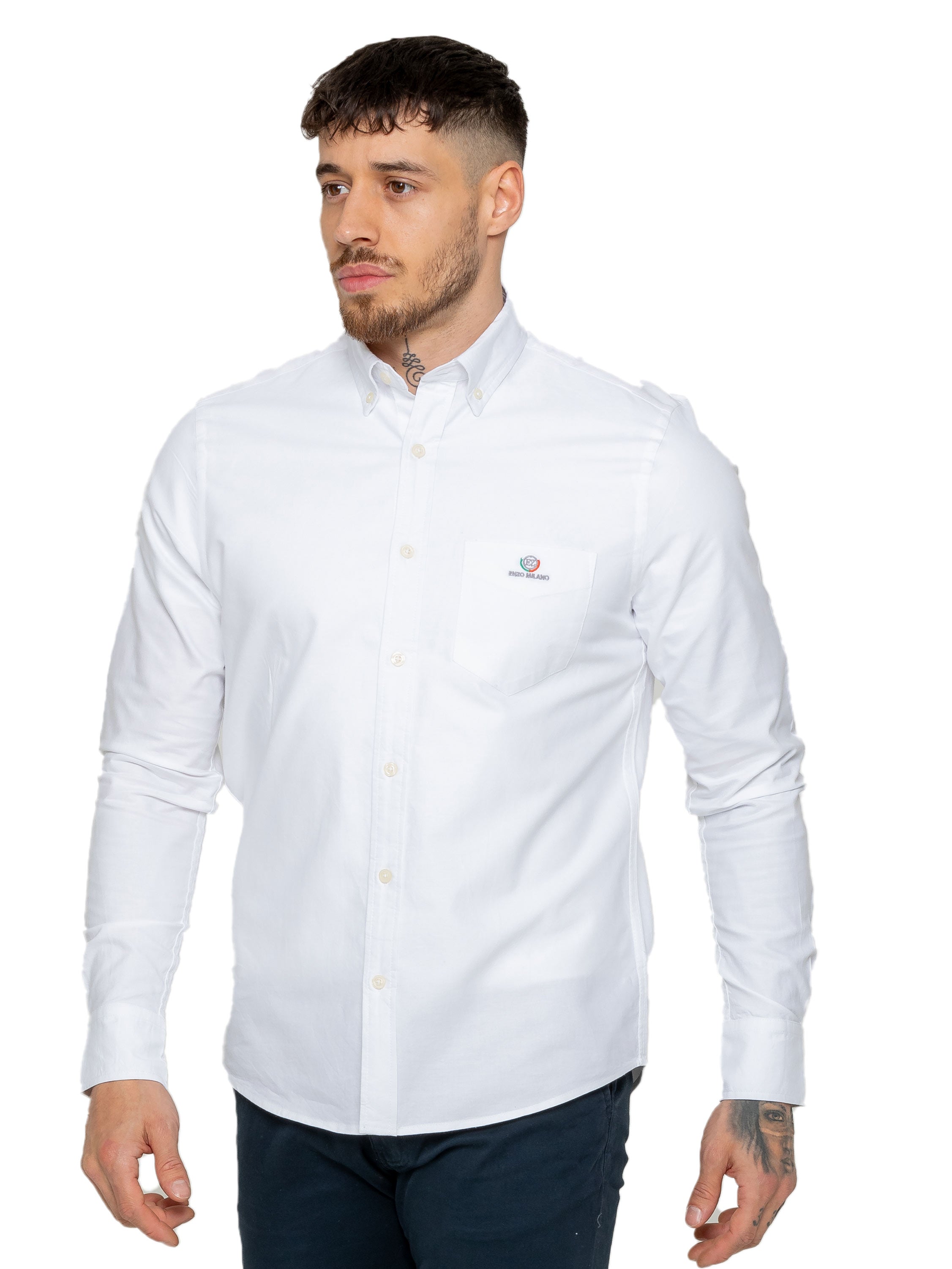 Enzo | Mens Regular Fit Oxford Shirt