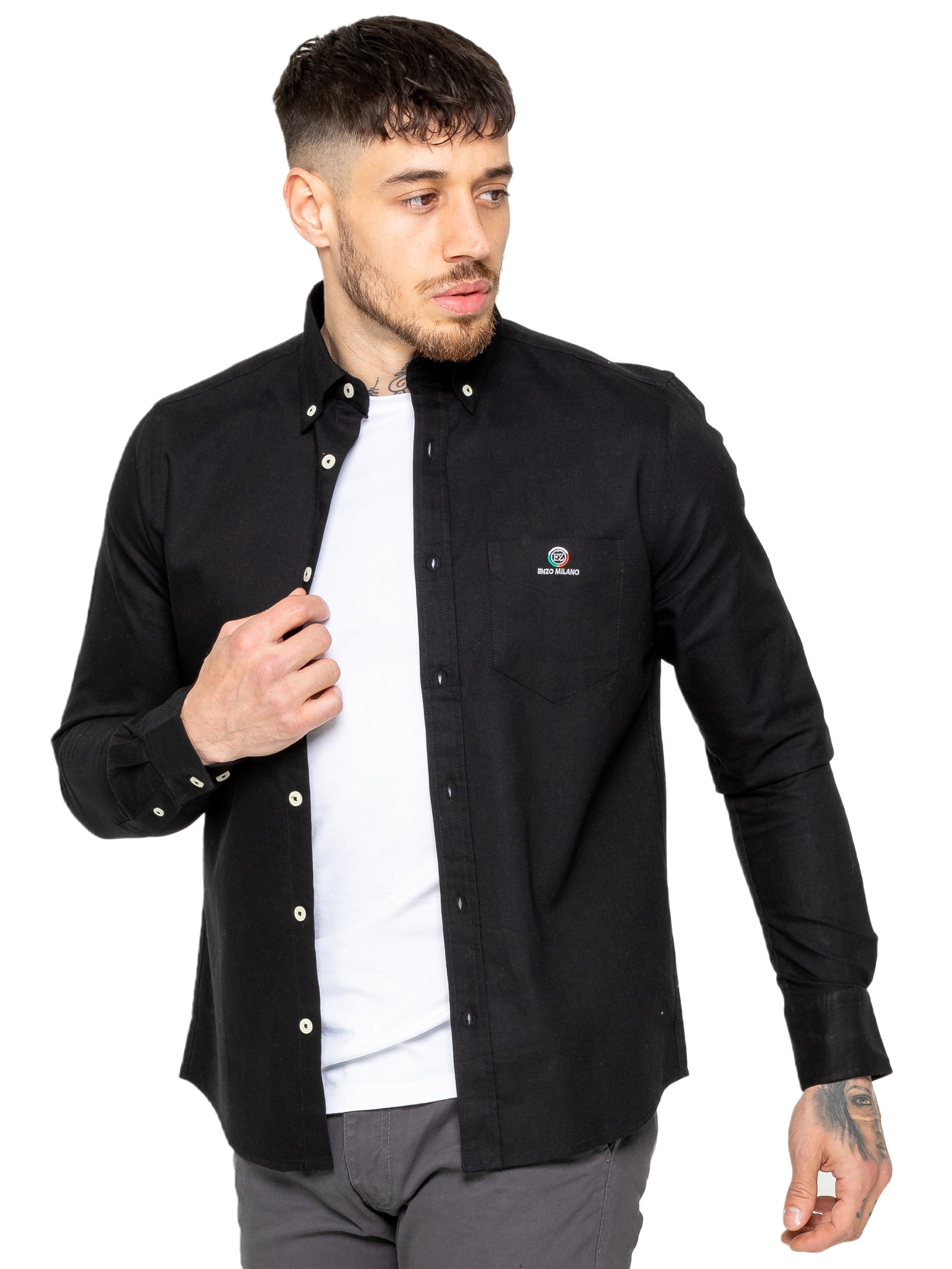 Enzo | Mens Regular Fit Oxford Shirt