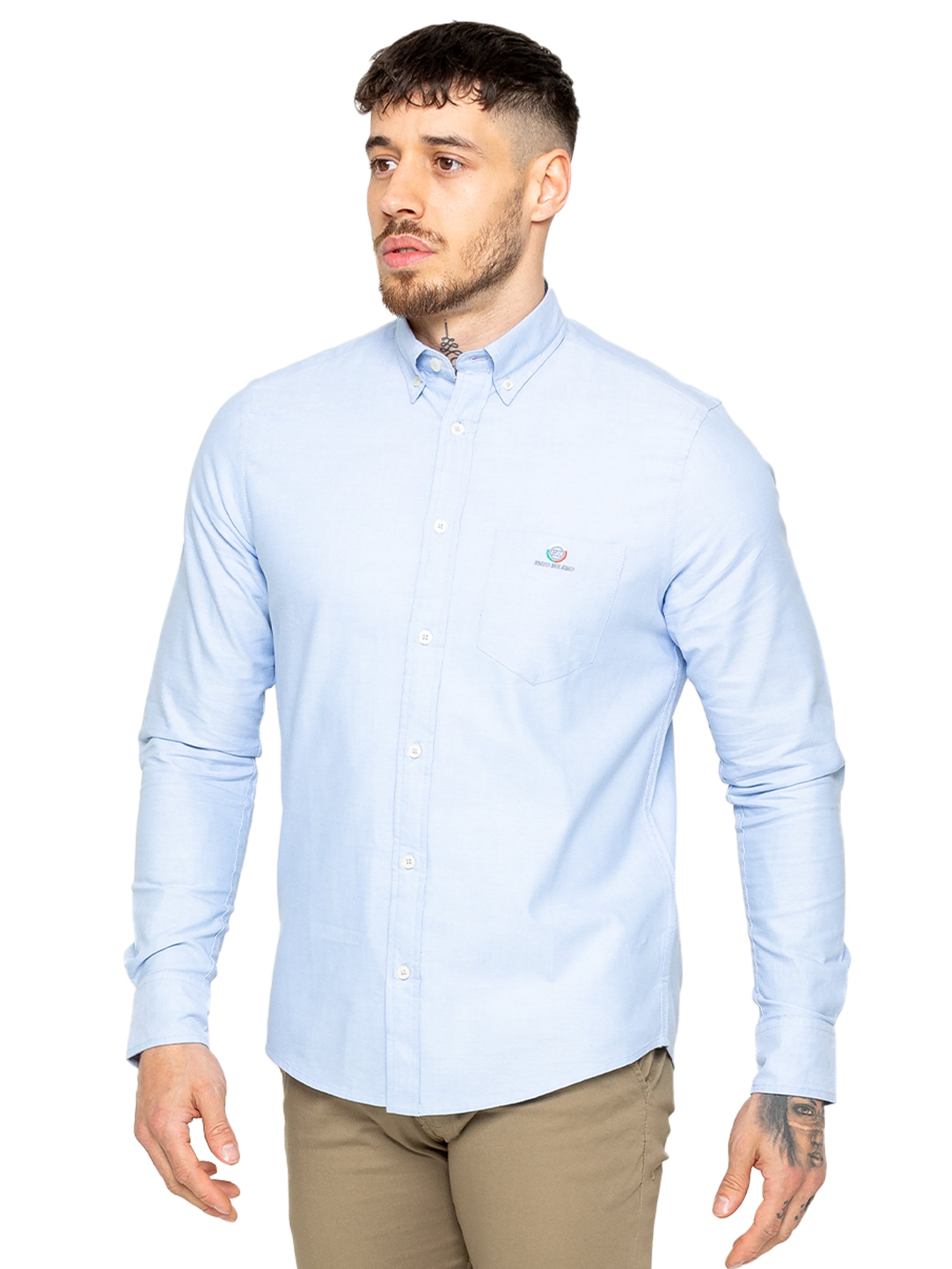 Enzo | Mens Regular Fit Oxford Shirt