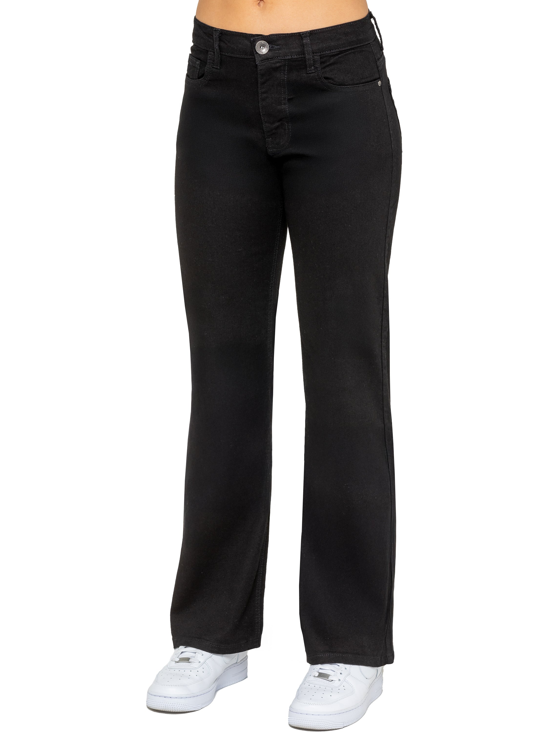 Enzo | Womens Wide Leg Jeans