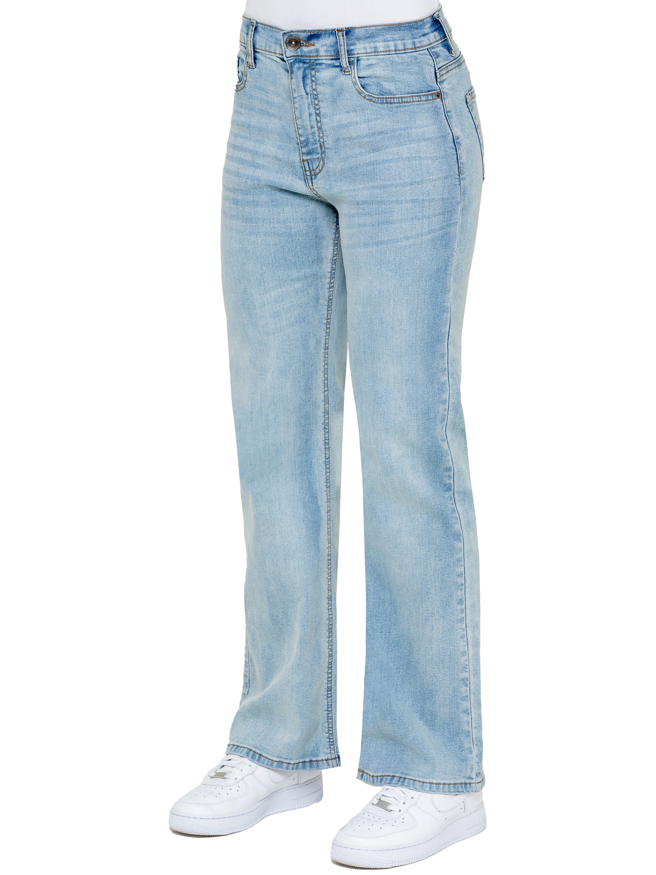 Enzo | Womens Wide Leg Jeans