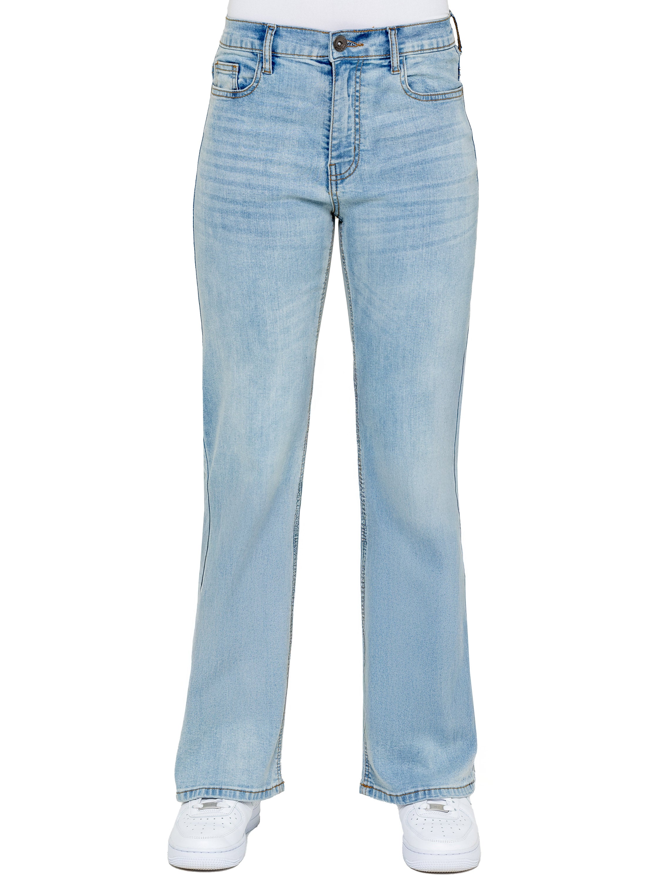 Enzo | Womens Wide Leg Jeans