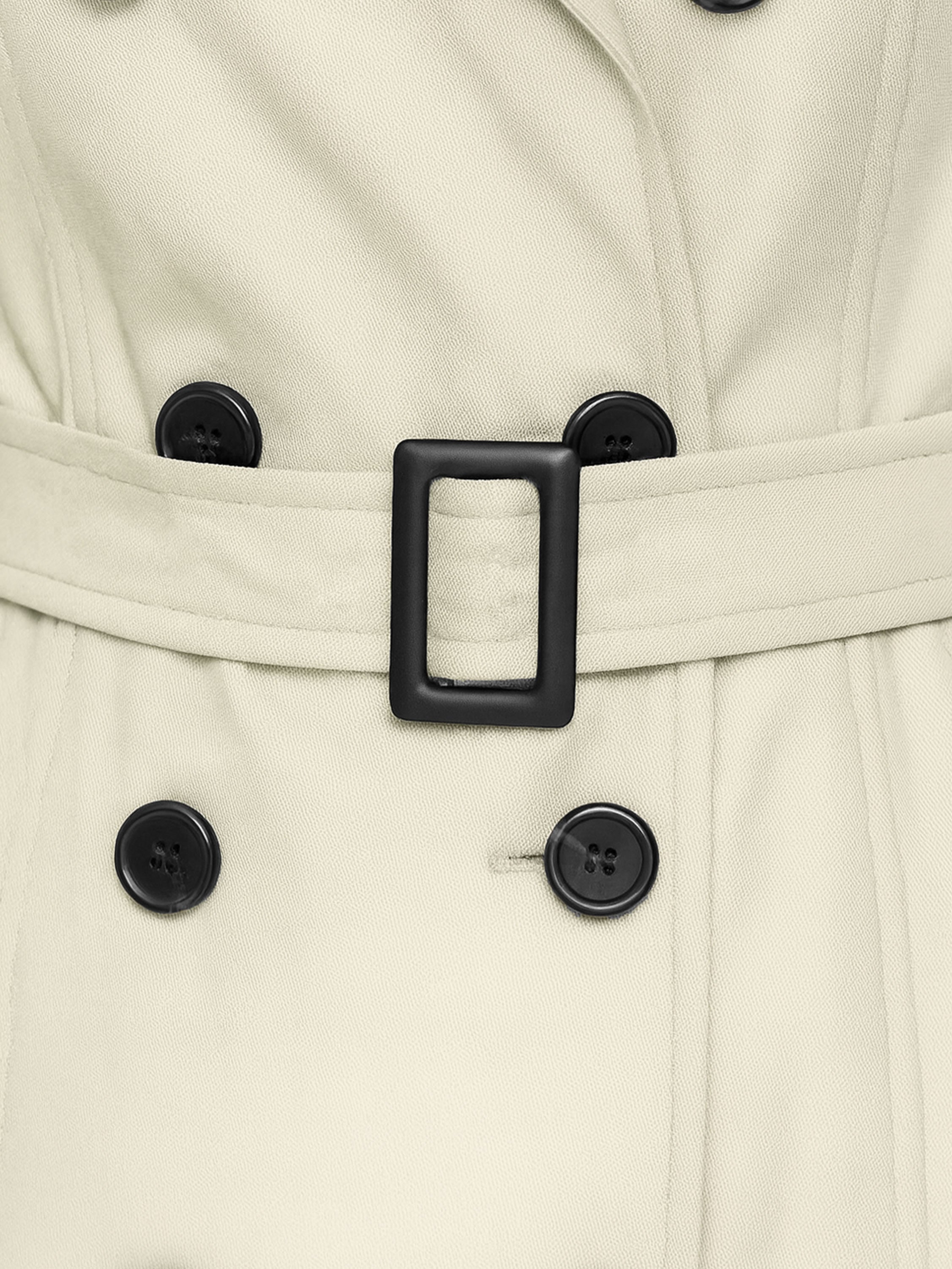 Womens Trench Coat Double Breasted Autumn Winter Long Jacket