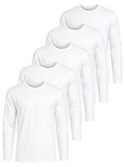 Kruze | Mens Long Sleeve T-Shirts 5 Pack