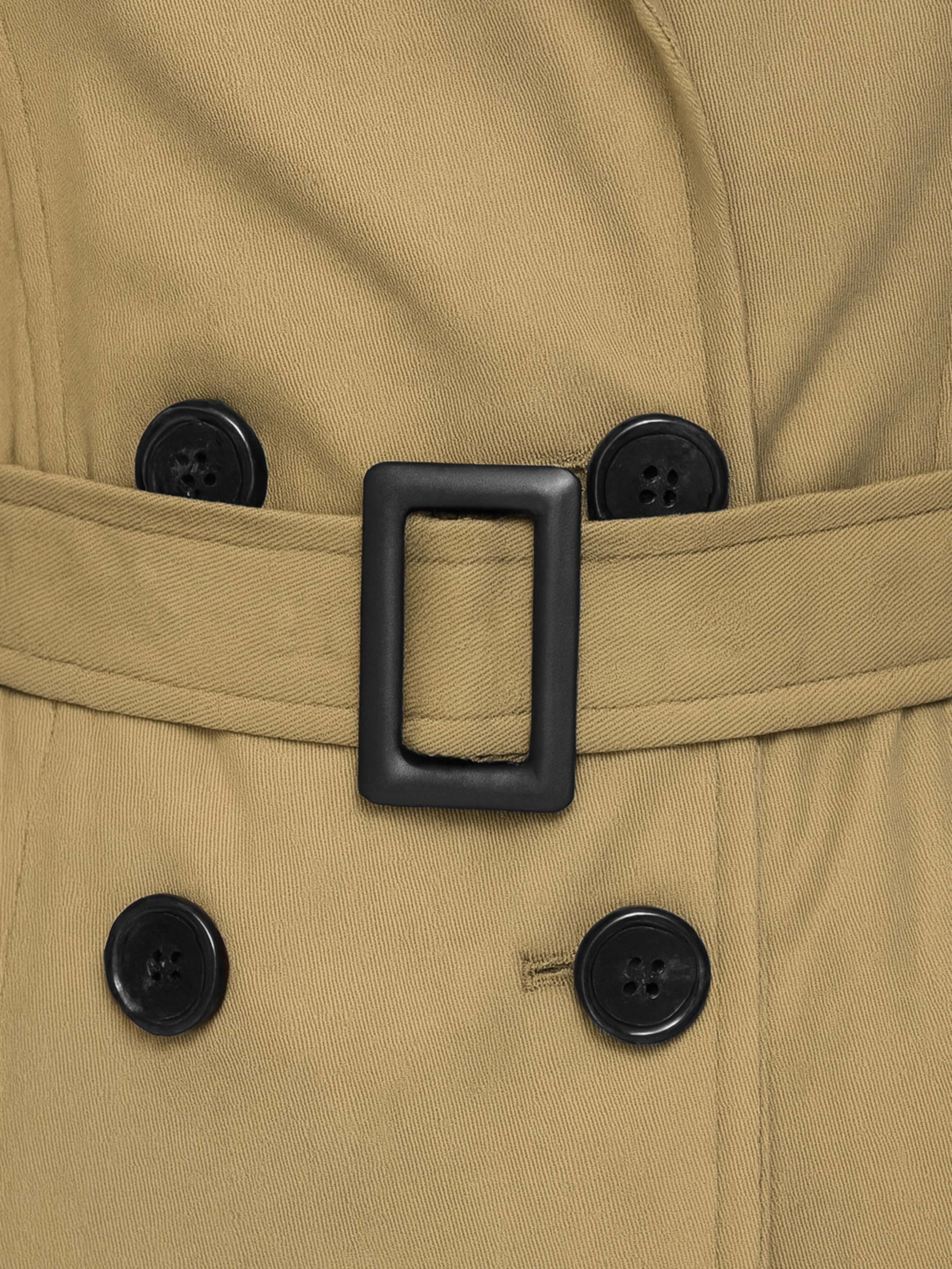Womens Trench Coat Double Breasted Autumn Winter Long Jacket