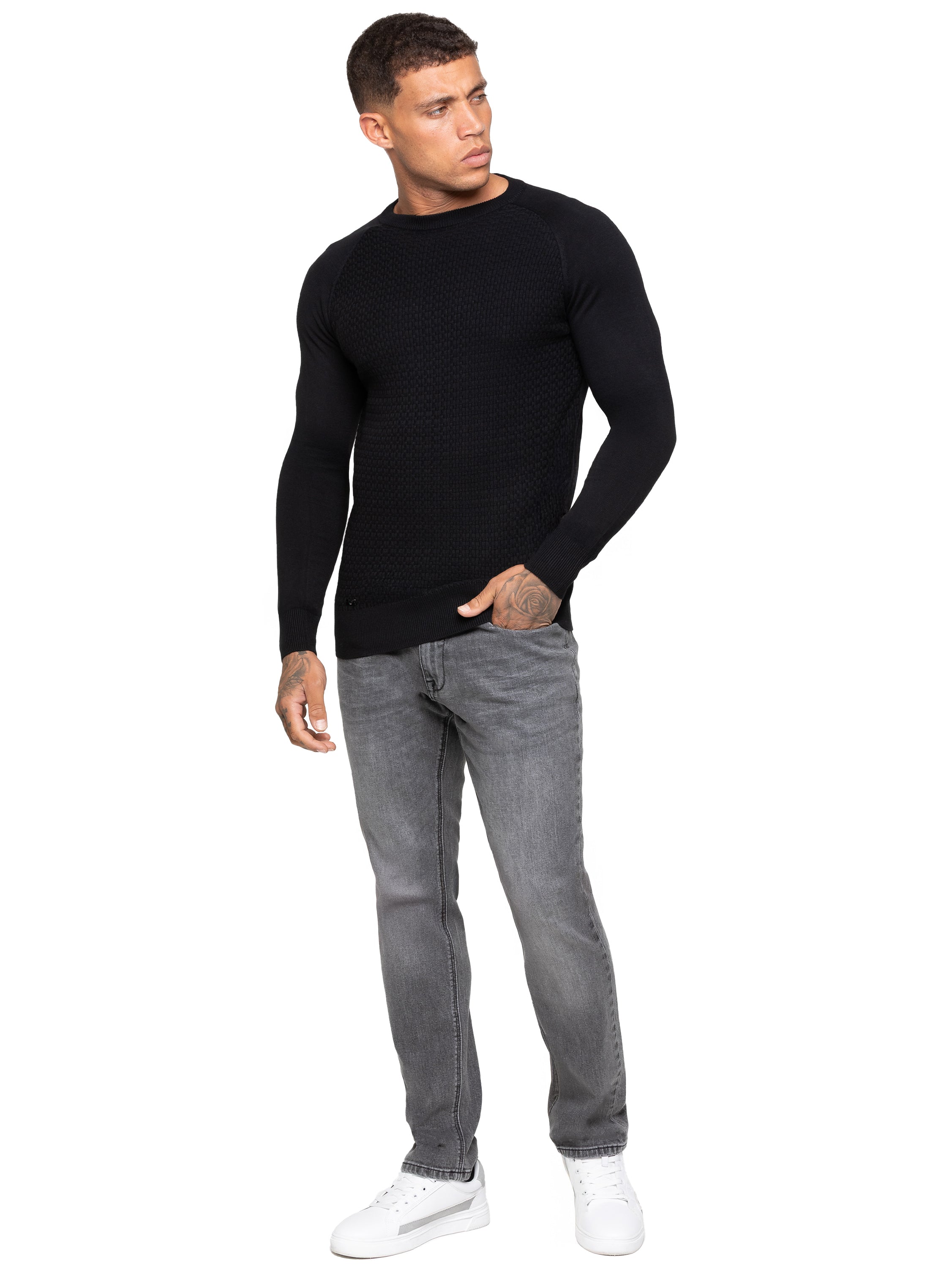 Enzo | Mens Crew Neck Knit Jumper